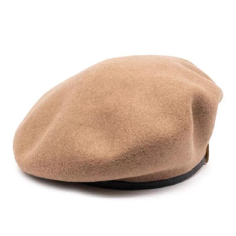 THE H.W.DOG&CO. H.W.DOG Vintage Wool Leather Trim Beret Size ONE SIZE - 4 Thumbnail