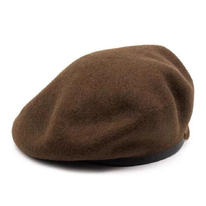 THE H.W.DOG&CO. H.W.DOG Vintage Wool Leather Trim Beret Size ONE SIZE - 6 Thumbnail