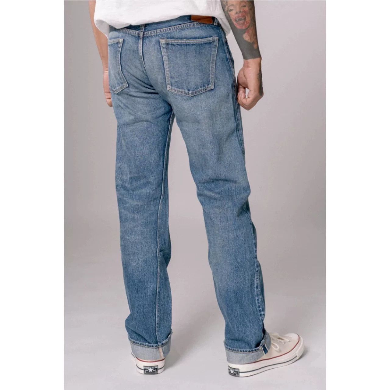 Full Count & Co. FULLCOUNT Washed Vintage Slim Straight Jeans Size US 32 / EU 48 - 3 Thumbnail