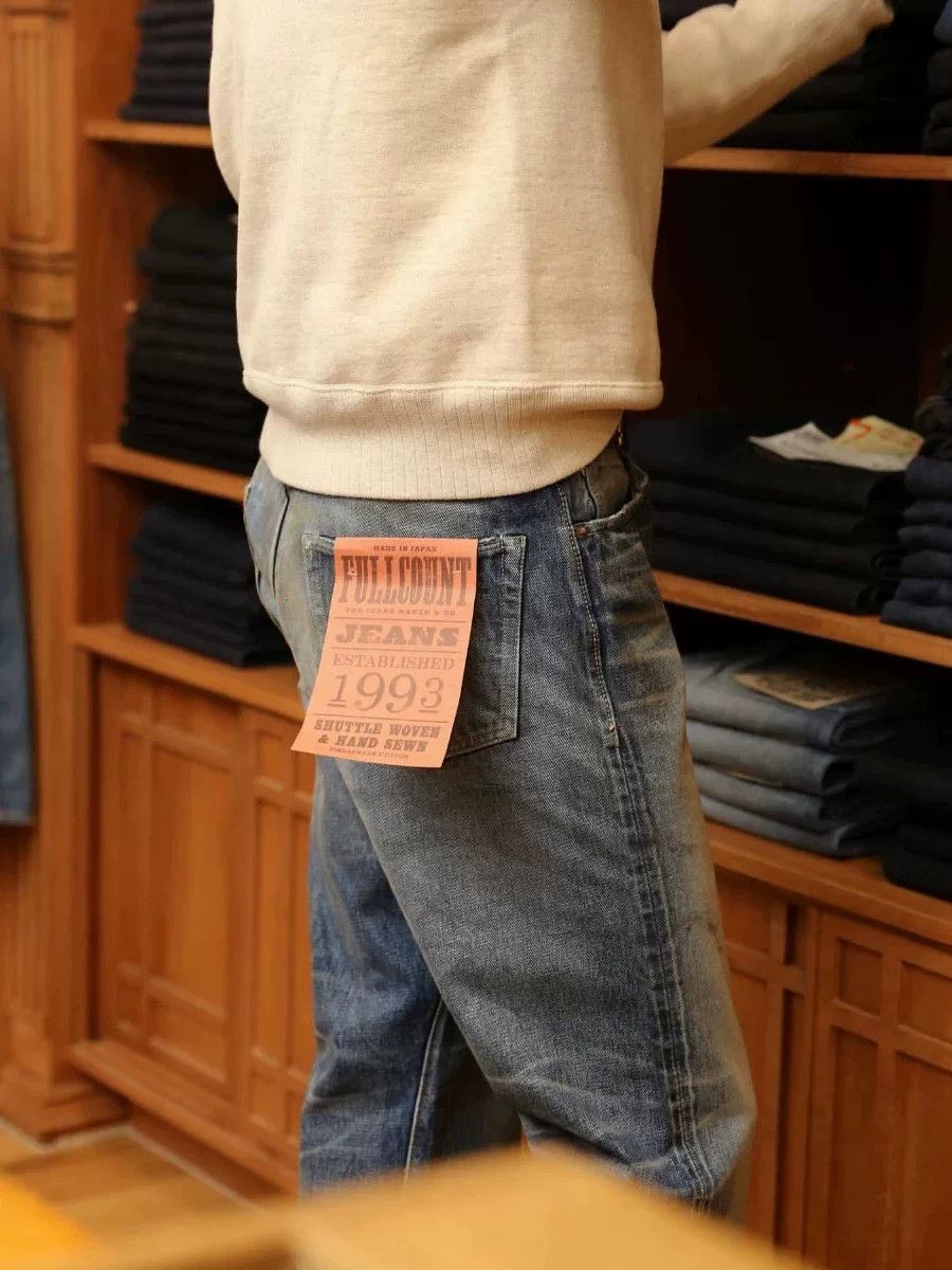 Full Count & Co. FULLCOUNT 15.5oz Washed Vintage Jeans Size US 33 - 3 Thumbnail