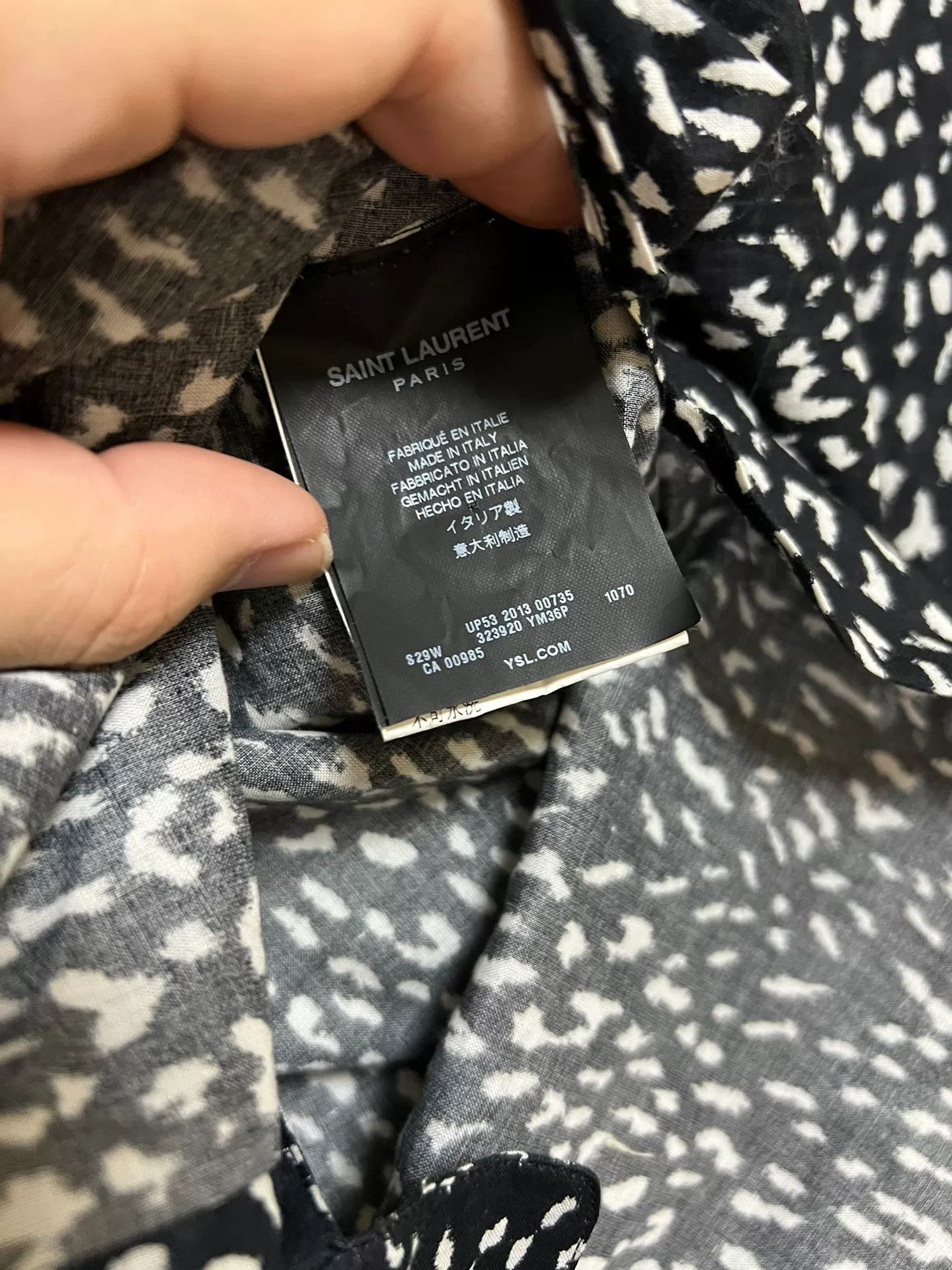 Saint Laurent Paris Saint Laurent YSL Jackson Wang Leopard Shirt Size US M / EU 48-50 / 2 - 6 Thumbnail