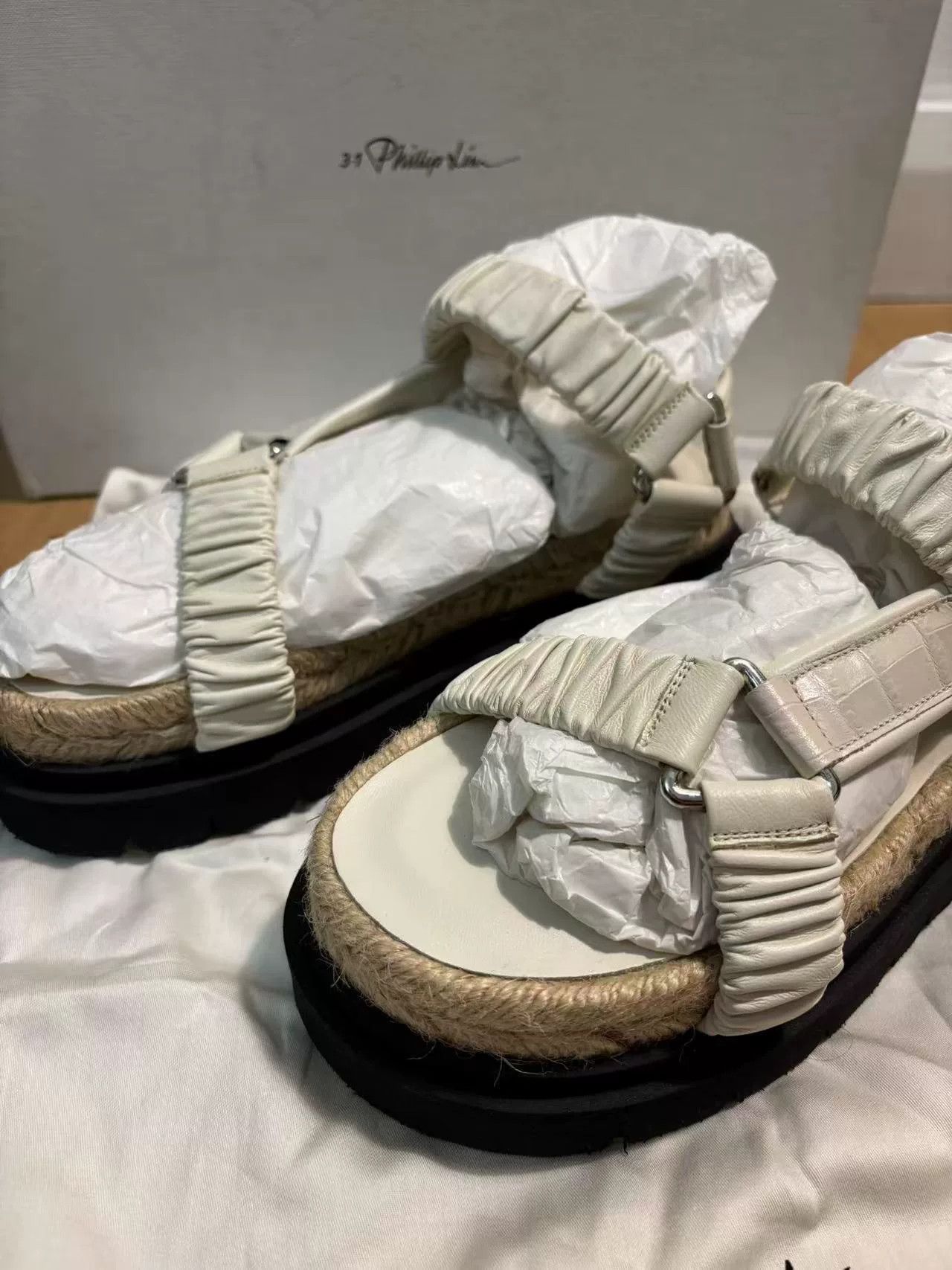 3.1 Phillip Lim 3.1Phillip Lim Dark Platform Samurai Sandals Size US 5 / IT 35 - 2 Thumbnail
