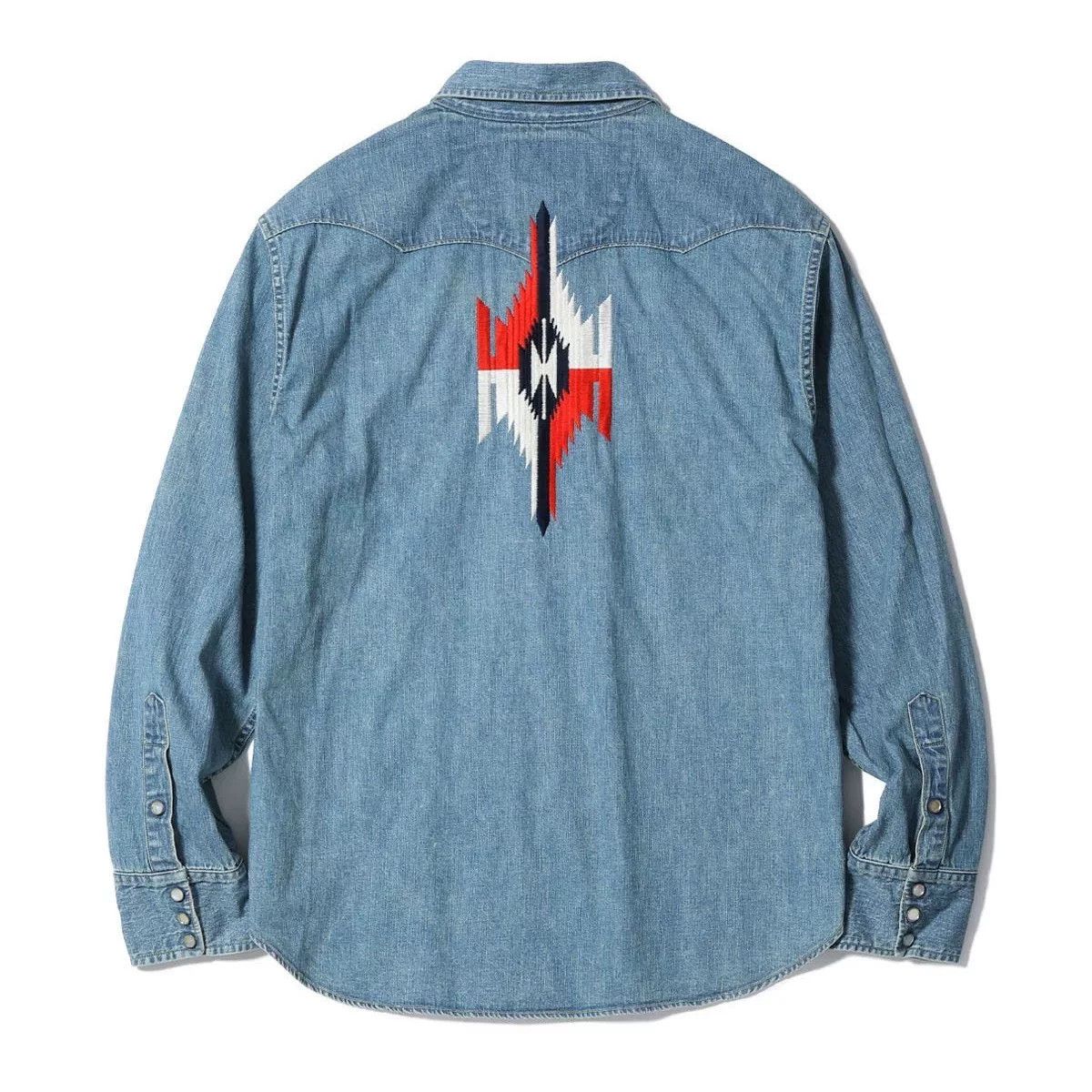Sugar Cane Sugar Cane Washed Western Denim Shirt Size US M / EU 48-50 / 2 - 5 Thumbnail