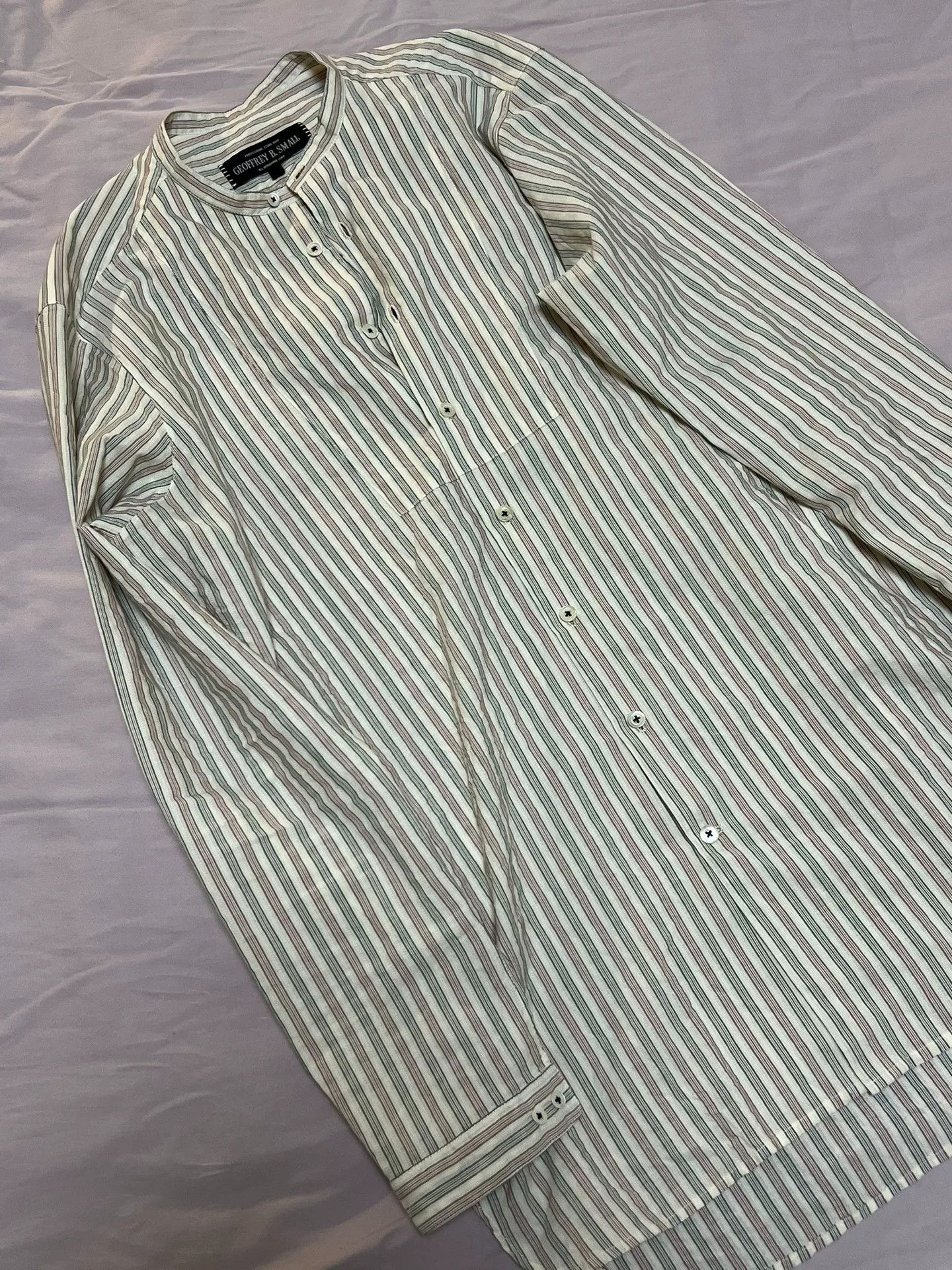 Geoffrey B. Small Geoffrey B.Small Red White Blue Striped Shirt Size US L / EU 52-54 / 3 - 2 Thumbnail