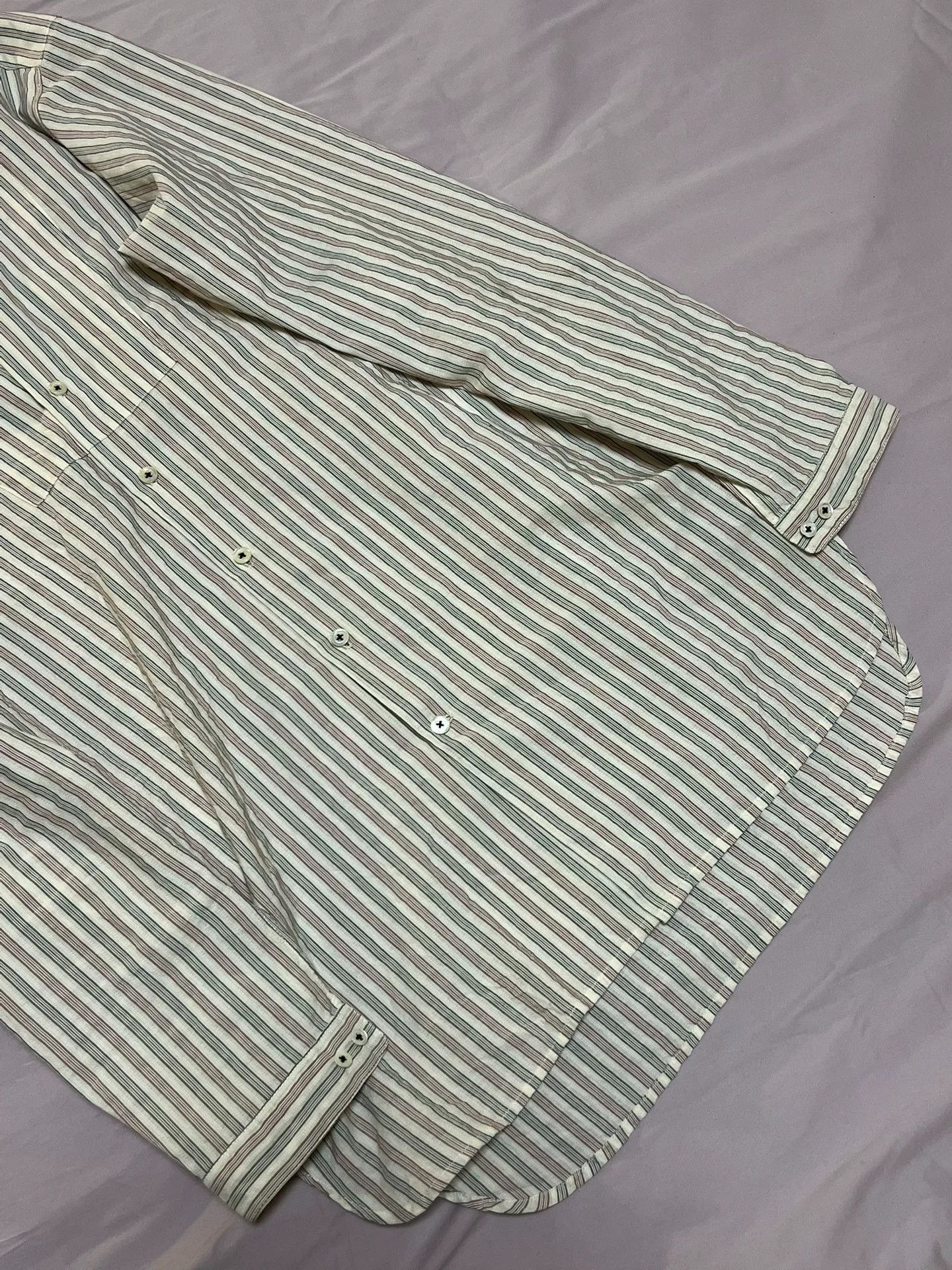 Geoffrey B. Small Geoffrey B.Small Red White Blue Striped Shirt Size US L / EU 52-54 / 3 - 3 Thumbnail
