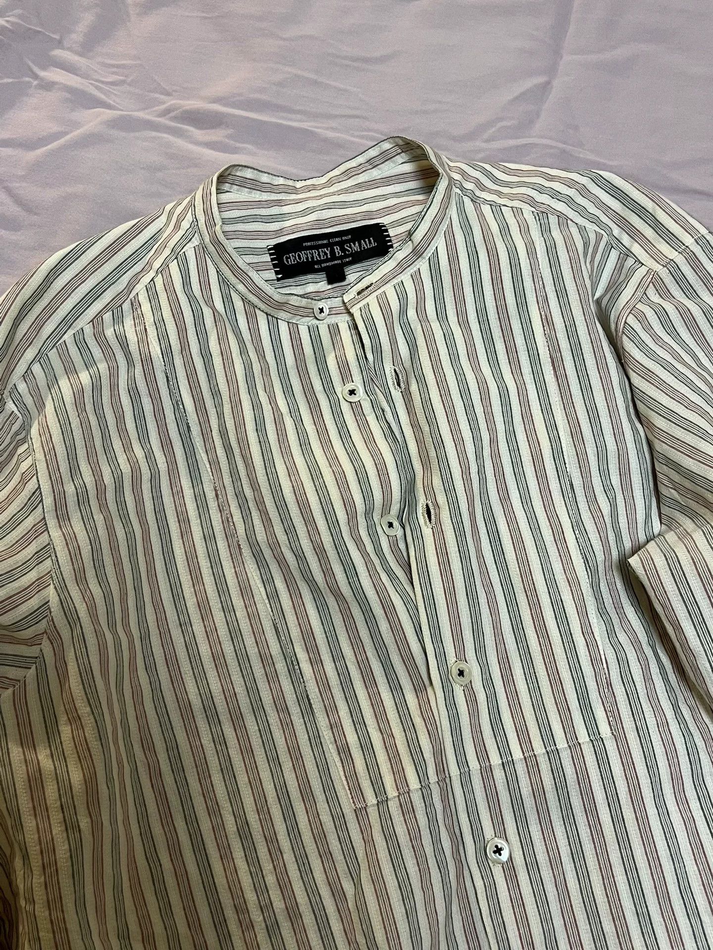 Geoffrey B. Small Geoffrey B.Small Red White Blue Striped Shirt Size US L / EU 52-54 / 3 - 4 Thumbnail