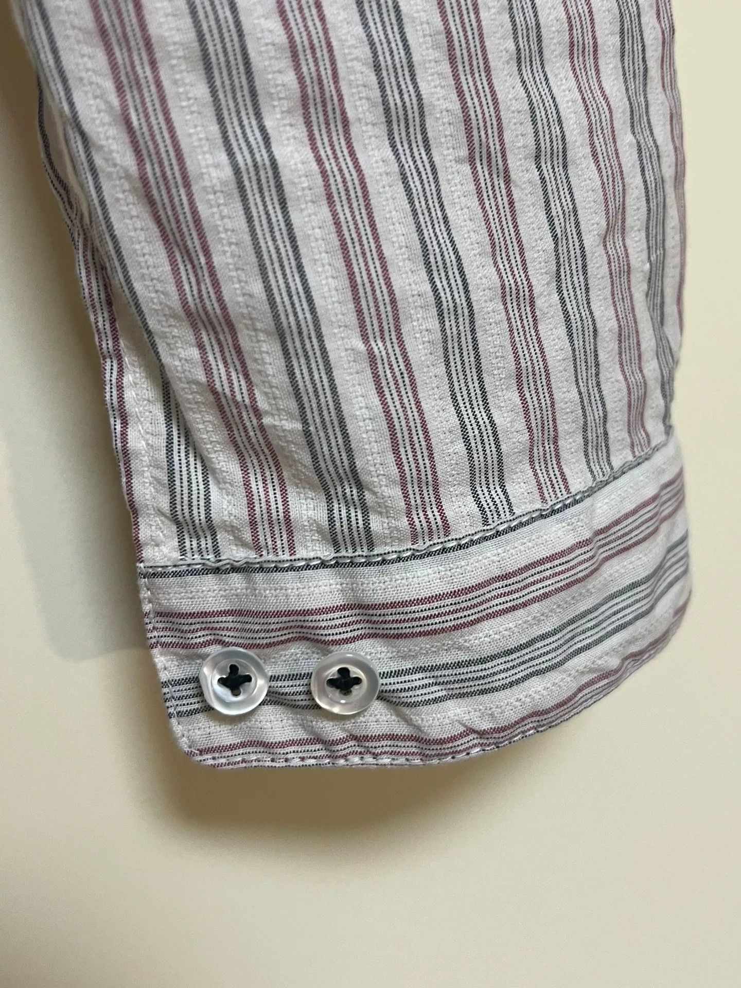 Geoffrey B. Small Geoffrey B.Small Red White Blue Striped Shirt Size US L / EU 52-54 / 3 - 8 Thumbnail