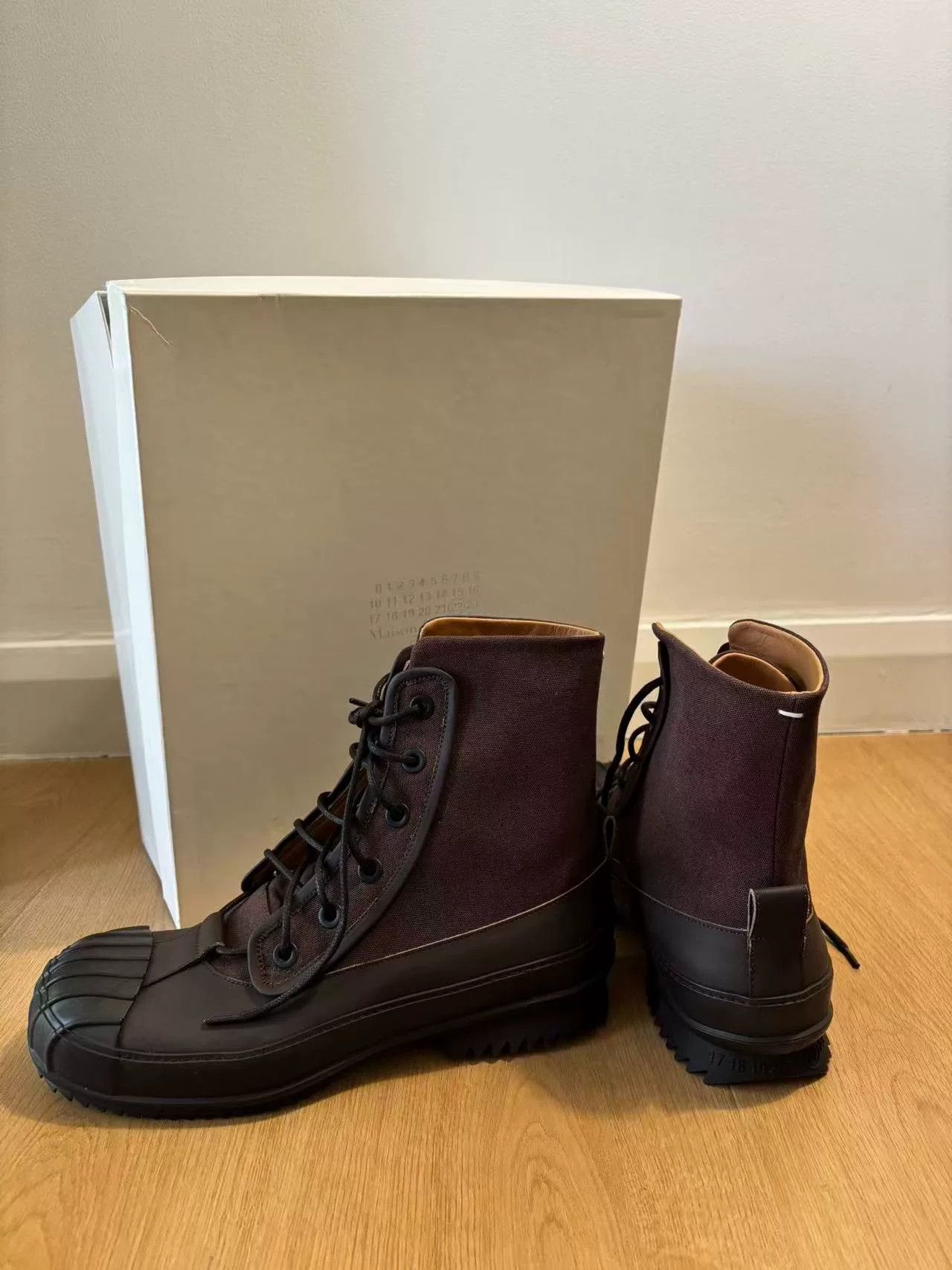 Maison Margiela Maison Margiela Brown High-Top Duck Boots Size US 8 / EU 41 - 3 Thumbnail