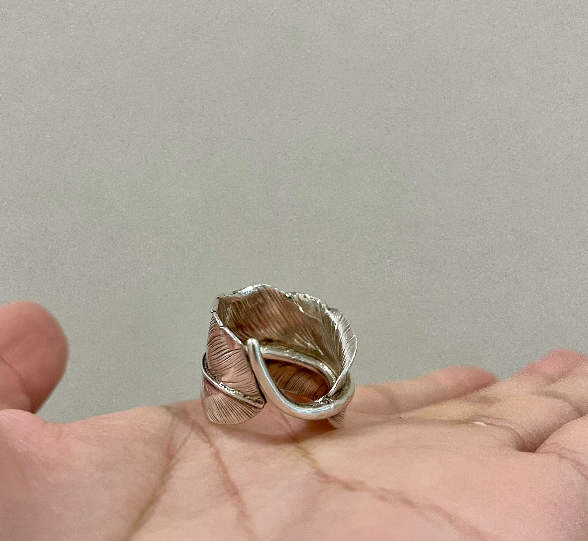 Larry Smith Larry Smith Feather Silver Ring Size ONE SIZE - 5 Thumbnail