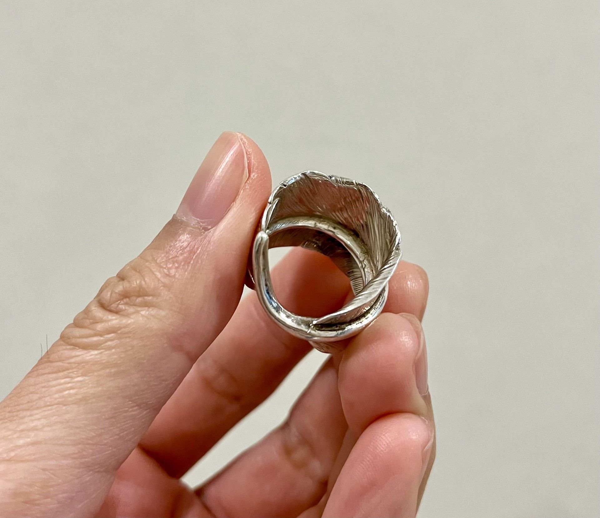 Larry Smith Larry Smith Feather Silver Ring Size ONE SIZE - 2 Thumbnail