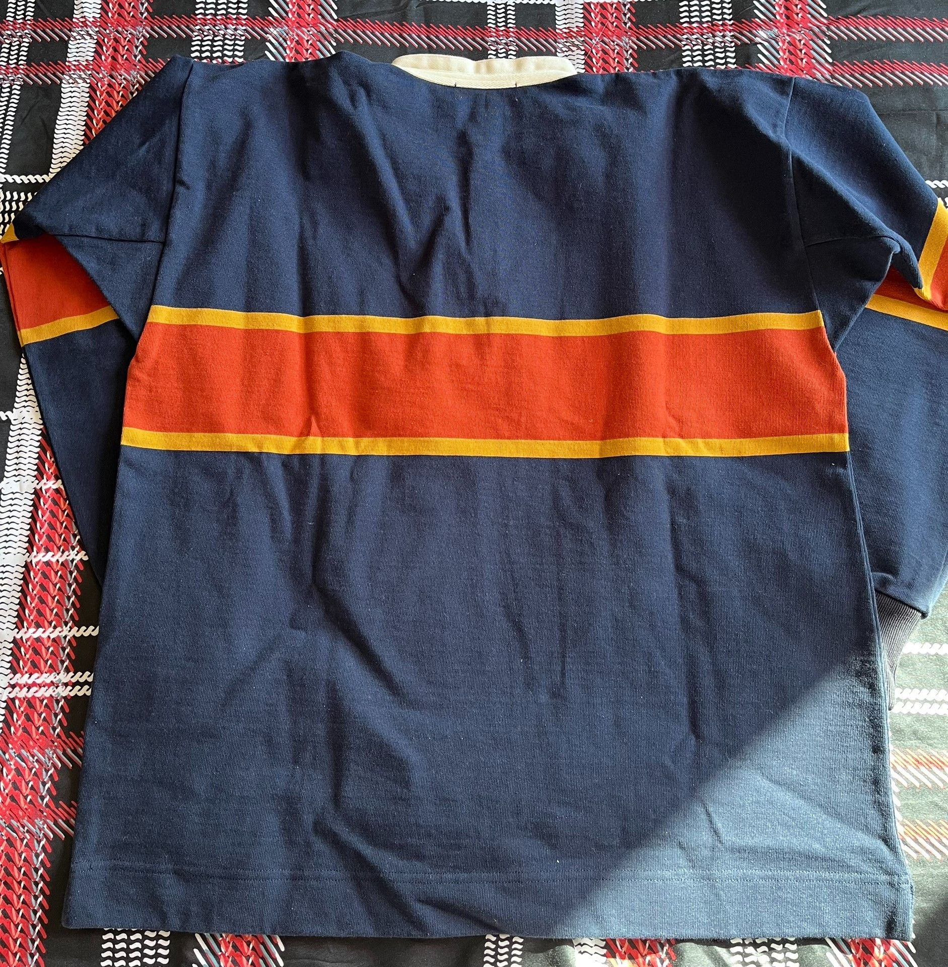 Nigel Cabourn Nigel Cabourn Vintage Rugby Sweatshirt Size US M / EU 48-50 / 2 - 2 Thumbnail