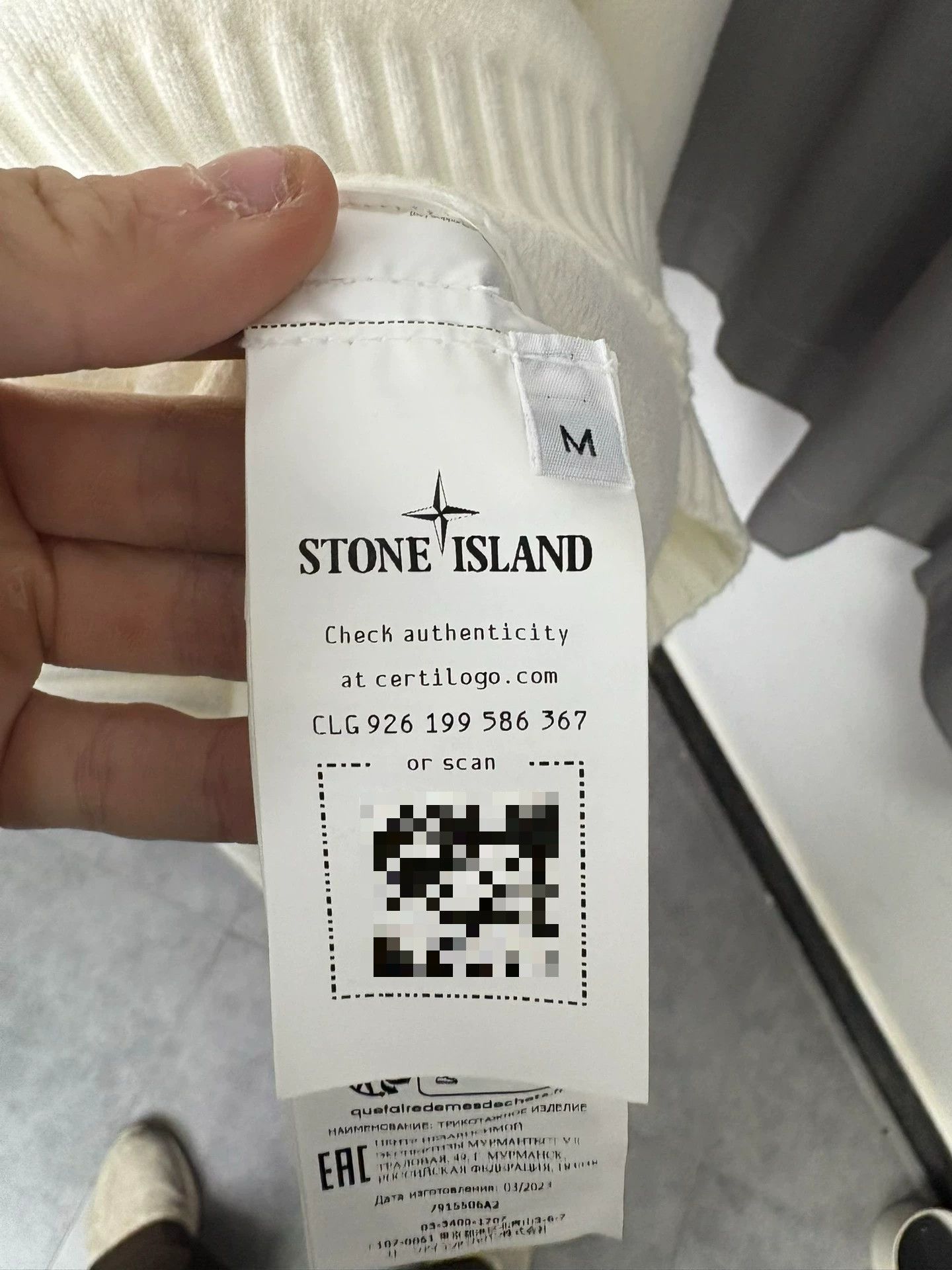 Stone Island Stone Island Wool White Sweater M Men Size US M / EU 48-50 / 2 - 6 Thumbnail
