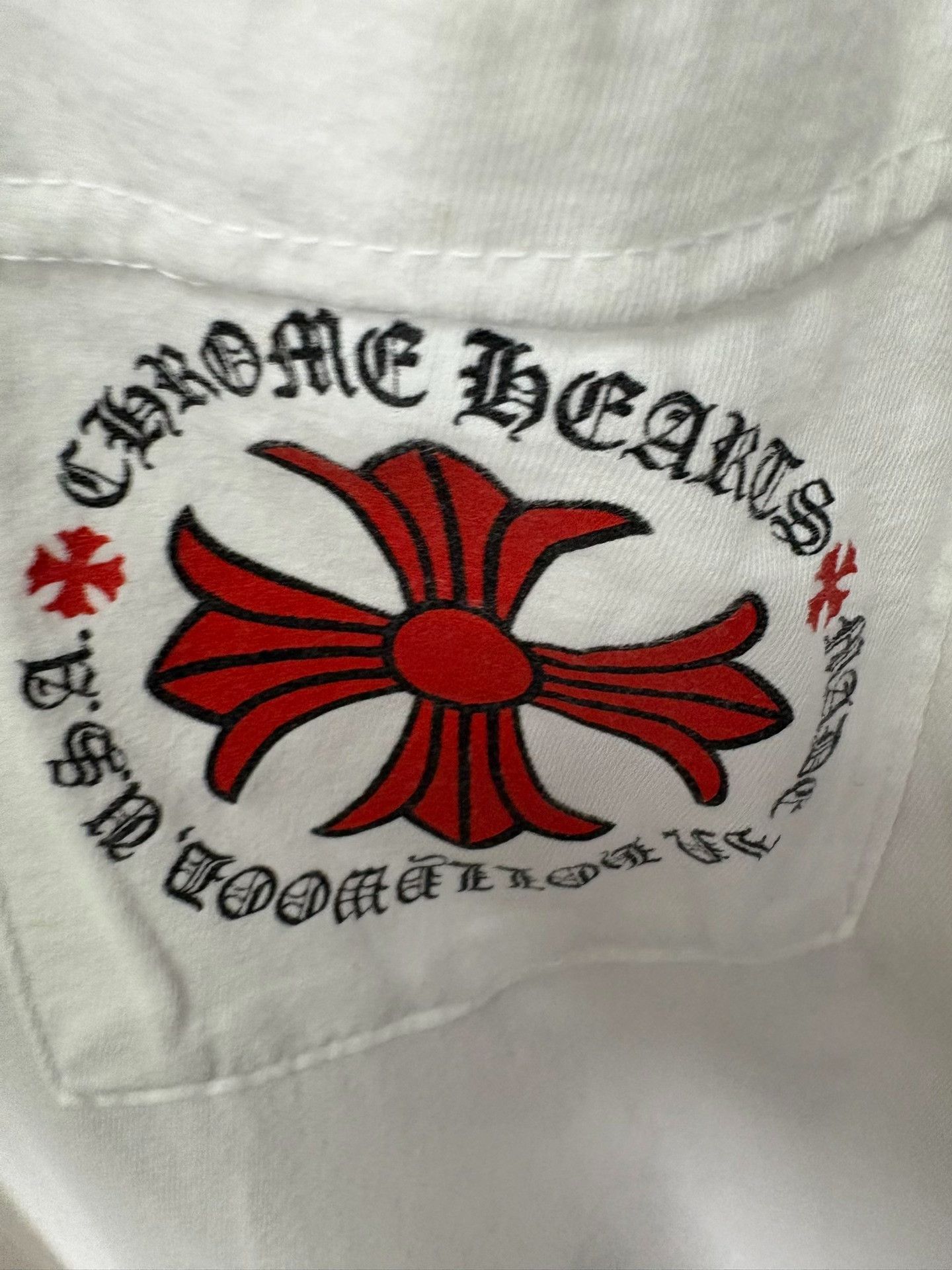 Chrome Hearts Chrome Hearts White T-Shirt M Men Size US M / EU 48-50 / 2 - 2 Thumbnail