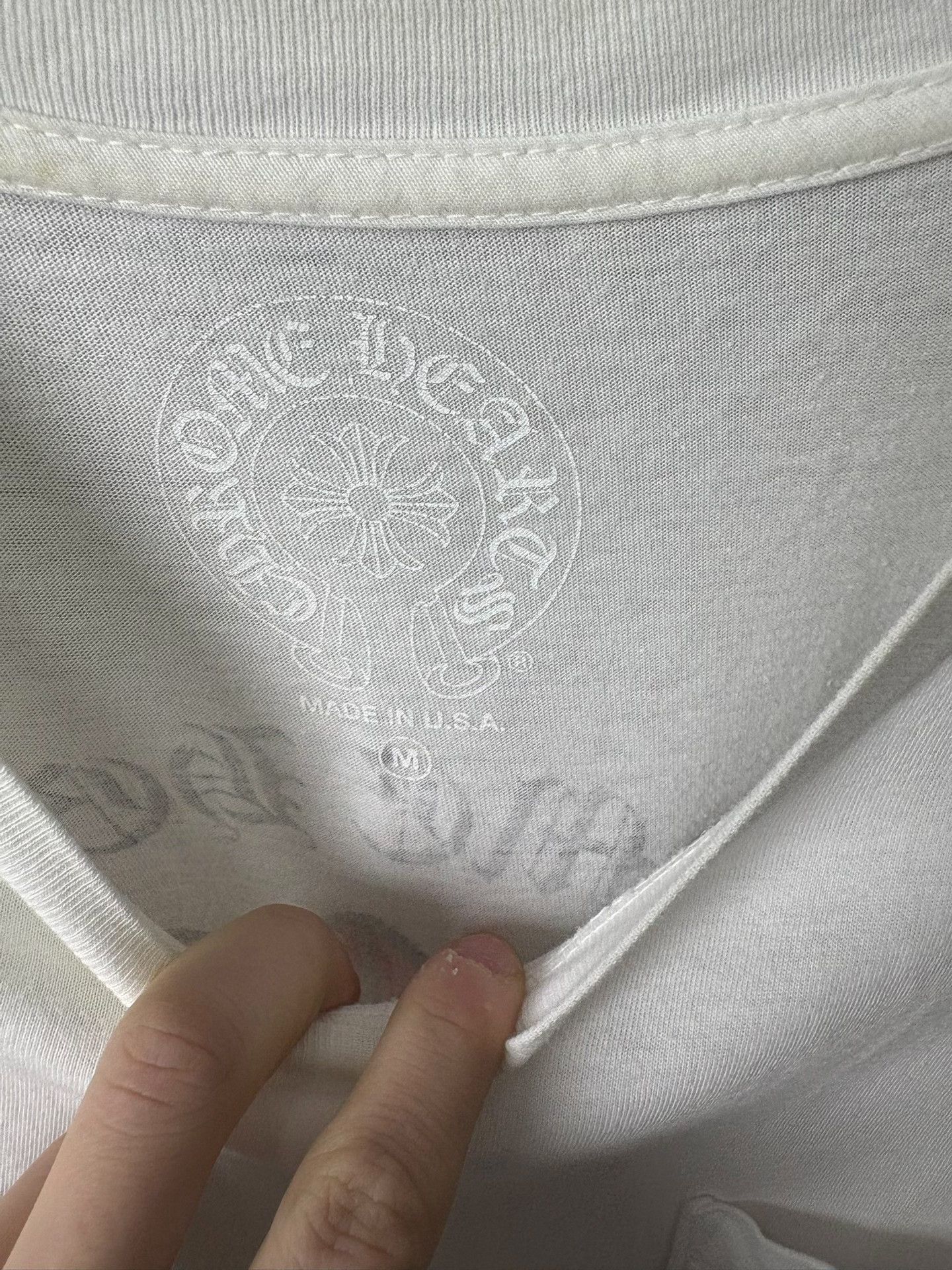 Chrome Hearts Chrome Hearts White T-Shirt M Men Size US M / EU 48-50 / 2 - 3 Thumbnail