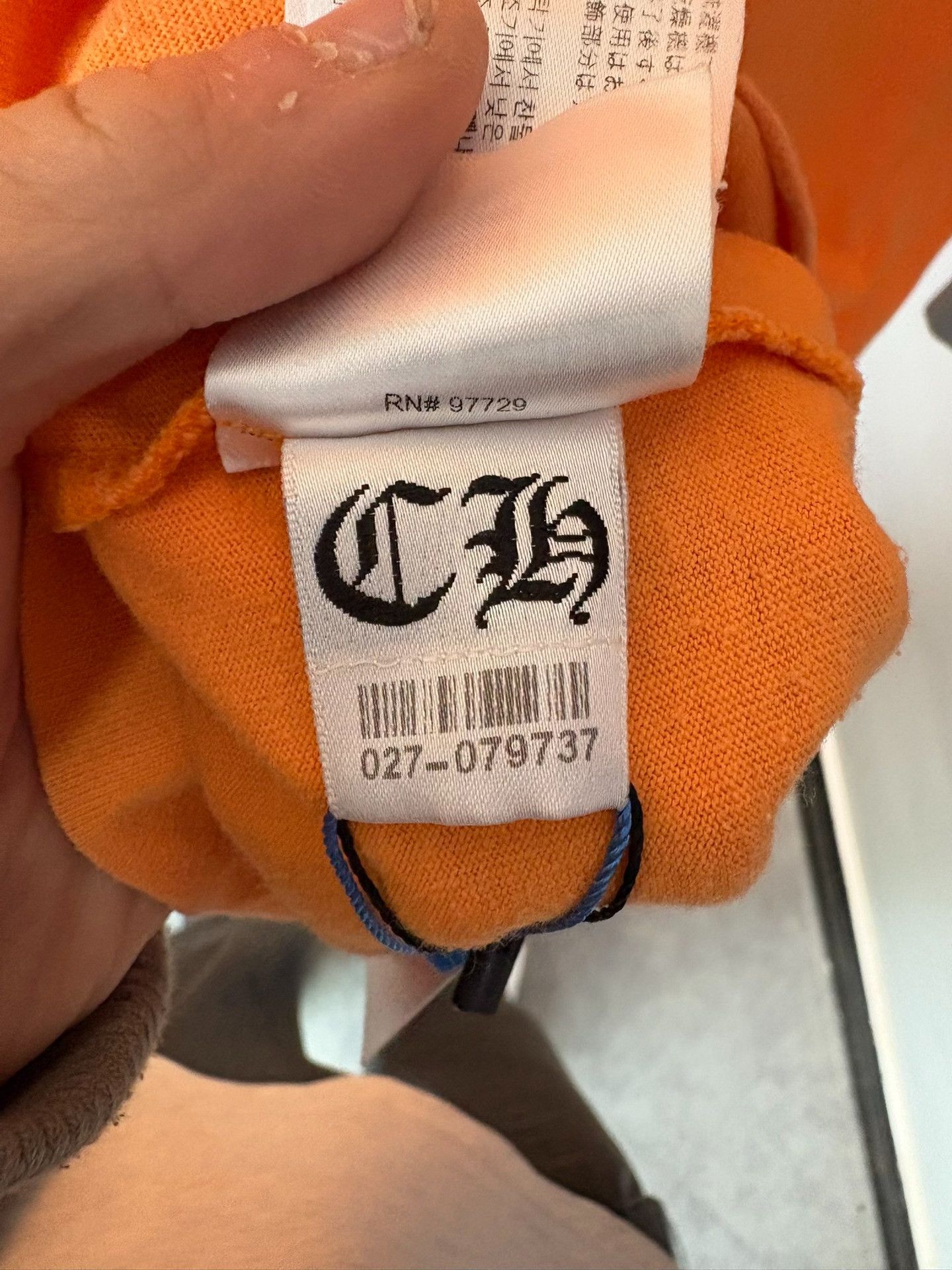 Chrome Hearts Chrome Hearts Collab Orange T-Shirt M Men Size US M / EU 48-50 / 2 - 7 Thumbnail