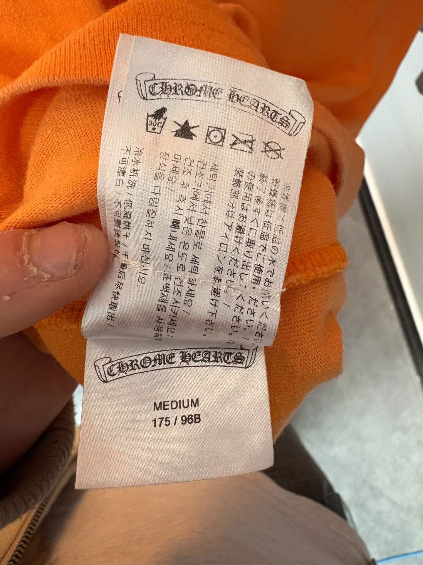 Chrome Hearts Chrome Hearts Collab Orange T-Shirt M Men Size US M / EU 48-50 / 2 - 6 Thumbnail