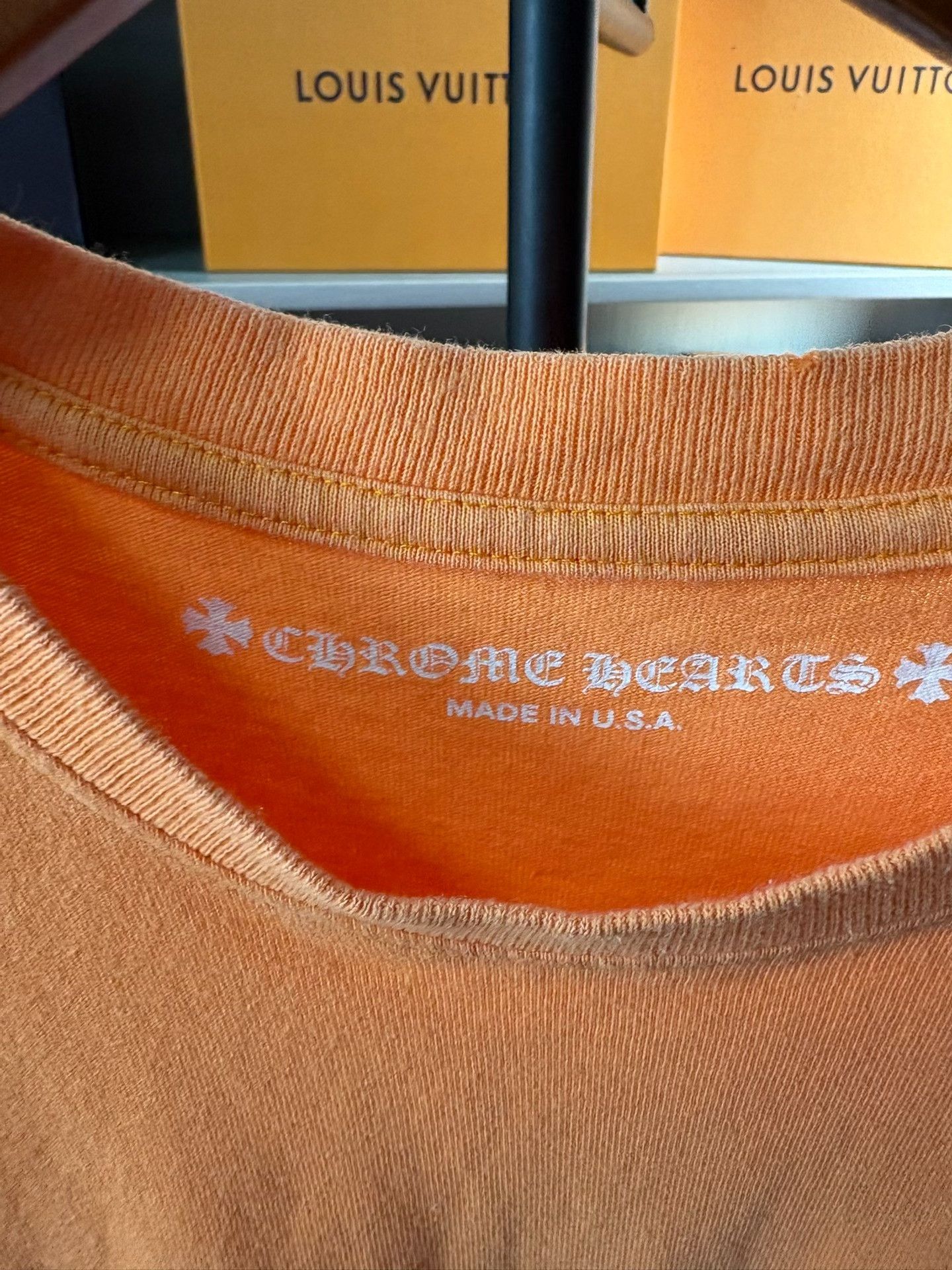 Chrome Hearts Chrome Hearts Collab Orange T-Shirt M Men Size US M / EU 48-50 / 2 - 2 Thumbnail