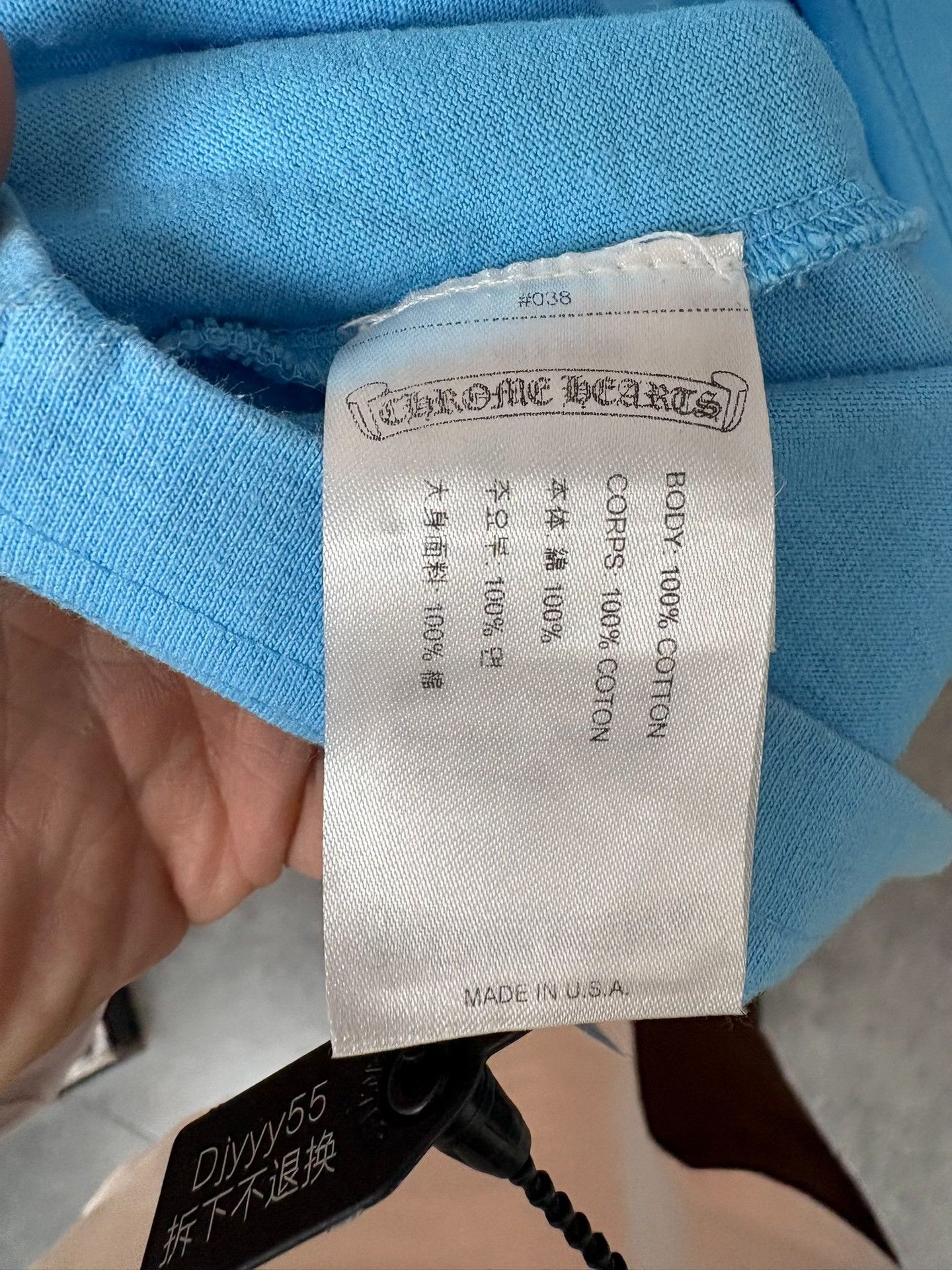 Chrome Hearts Chrome Hearts Collab Blue T-Shirt L Men Size US L / EU 52-54 / 3 - 5 Thumbnail