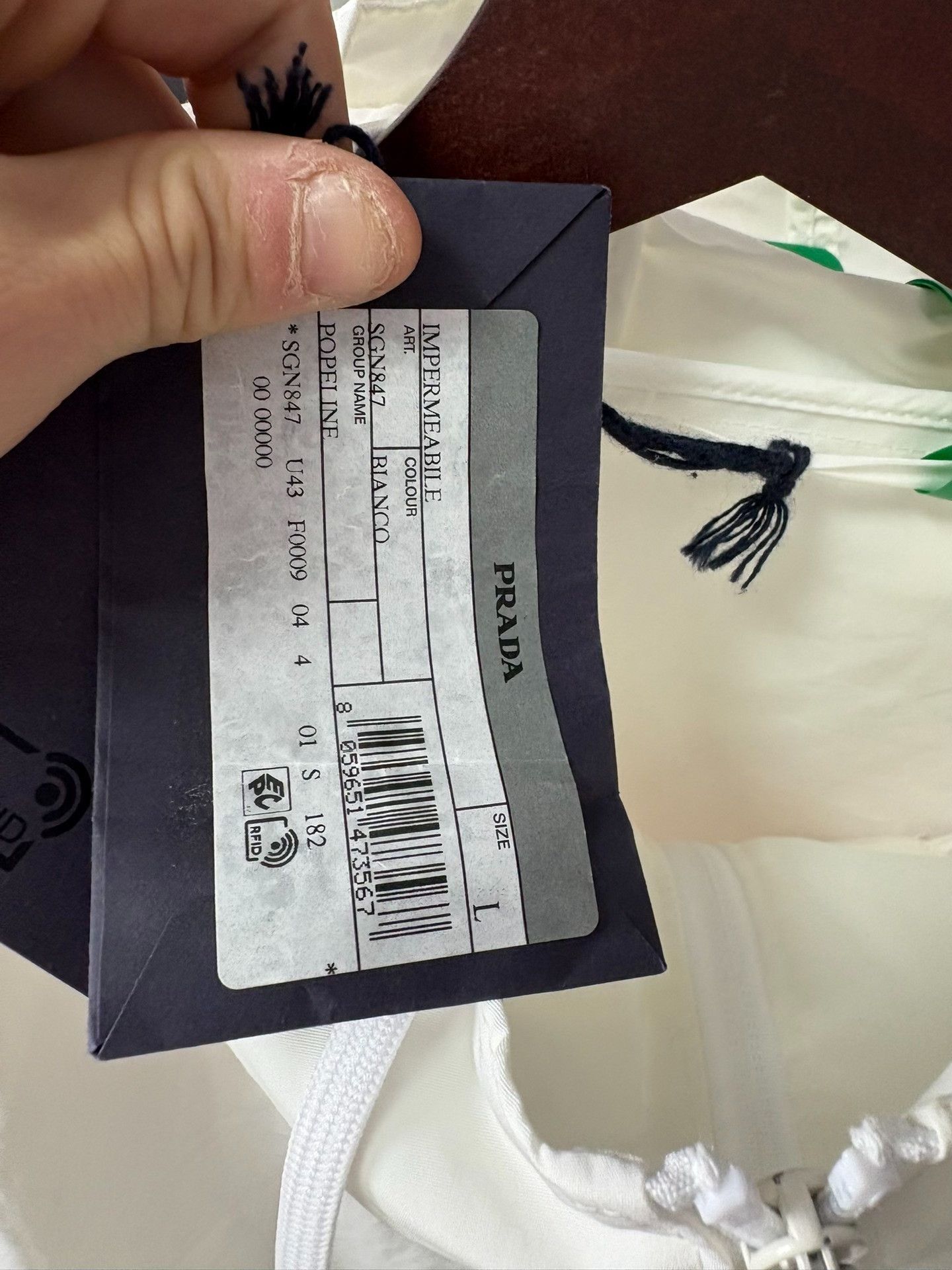 Prada Prada White Light Jacket L Men Size US L / EU 52-54 / 3 - 3 Thumbnail