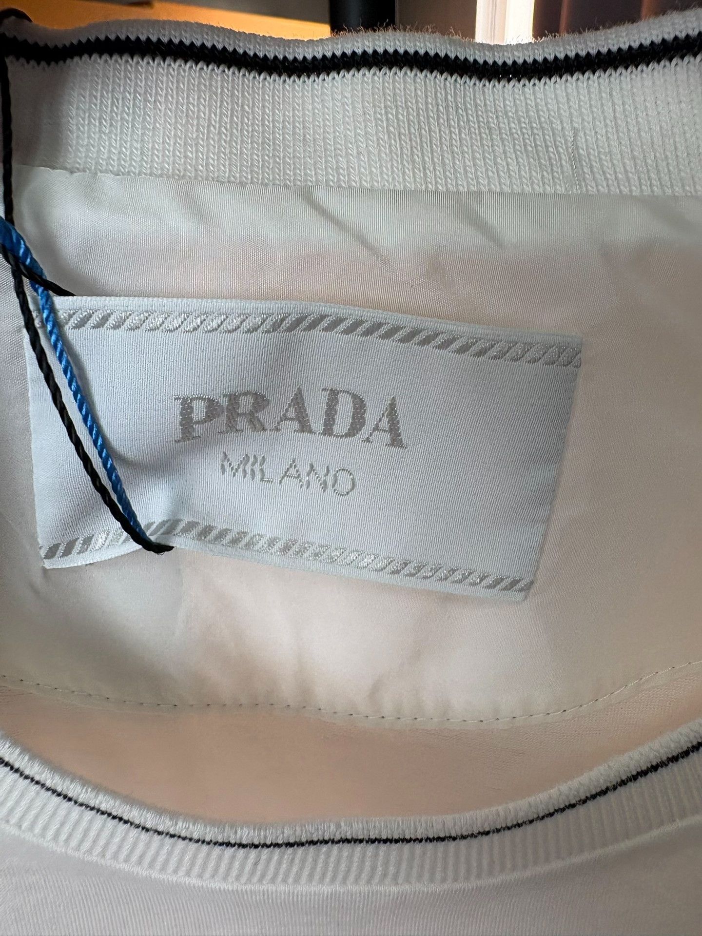 Prada Prada Nylon White T-Shirt L Men Size US L / EU 52-54 / 3 - 2 Thumbnail
