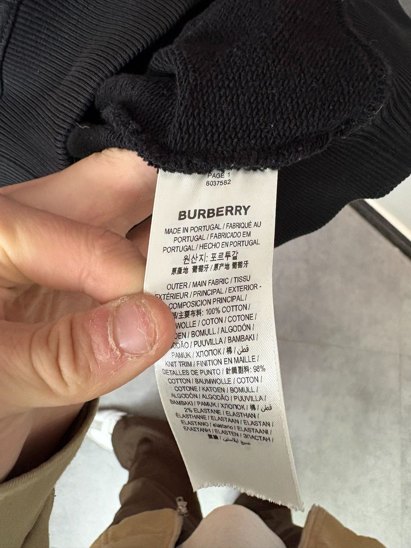 Burberry Burberry Black Hoodie XS Men Size US XS / EU 42 / 0 - 5 Thumbnail