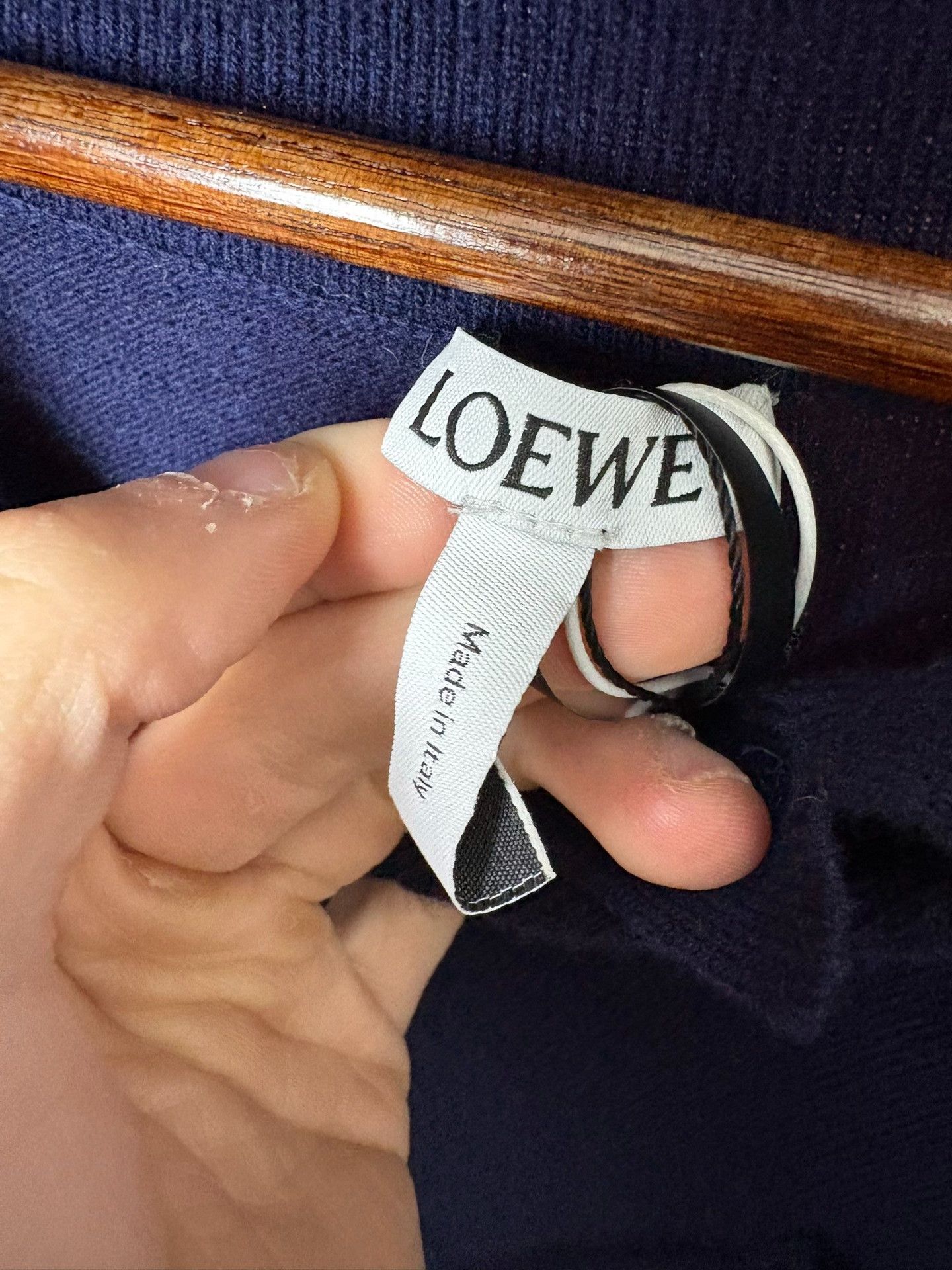 Loewe Loewe Knit Wool Blue Sweater S Men Size US S / EU 44-46 / 1 - 3 Thumbnail