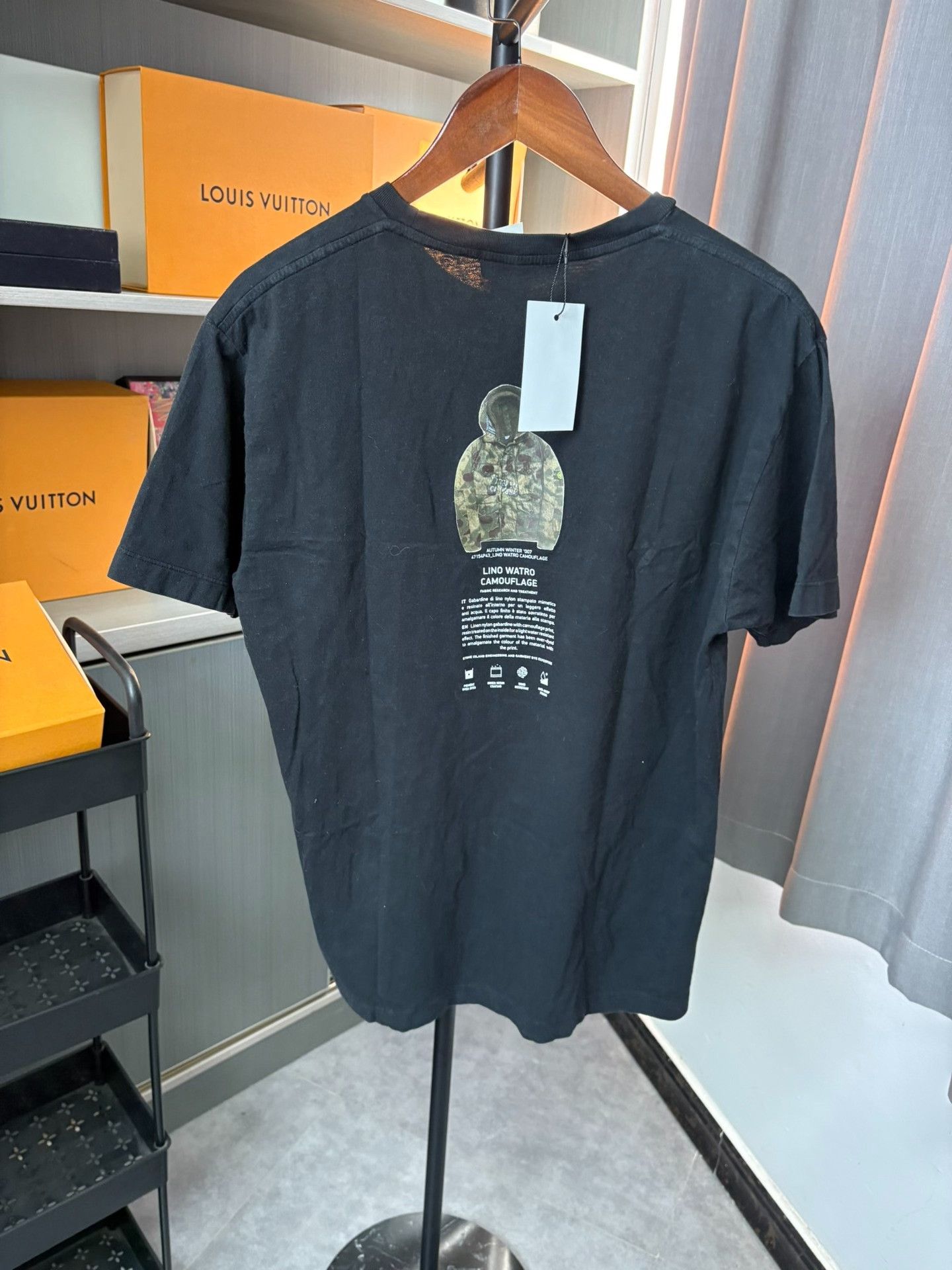 Stone Island Stone Island Printed Black T-Shirt L Men Size US L / EU 52-54 / 3 - 3 Thumbnail