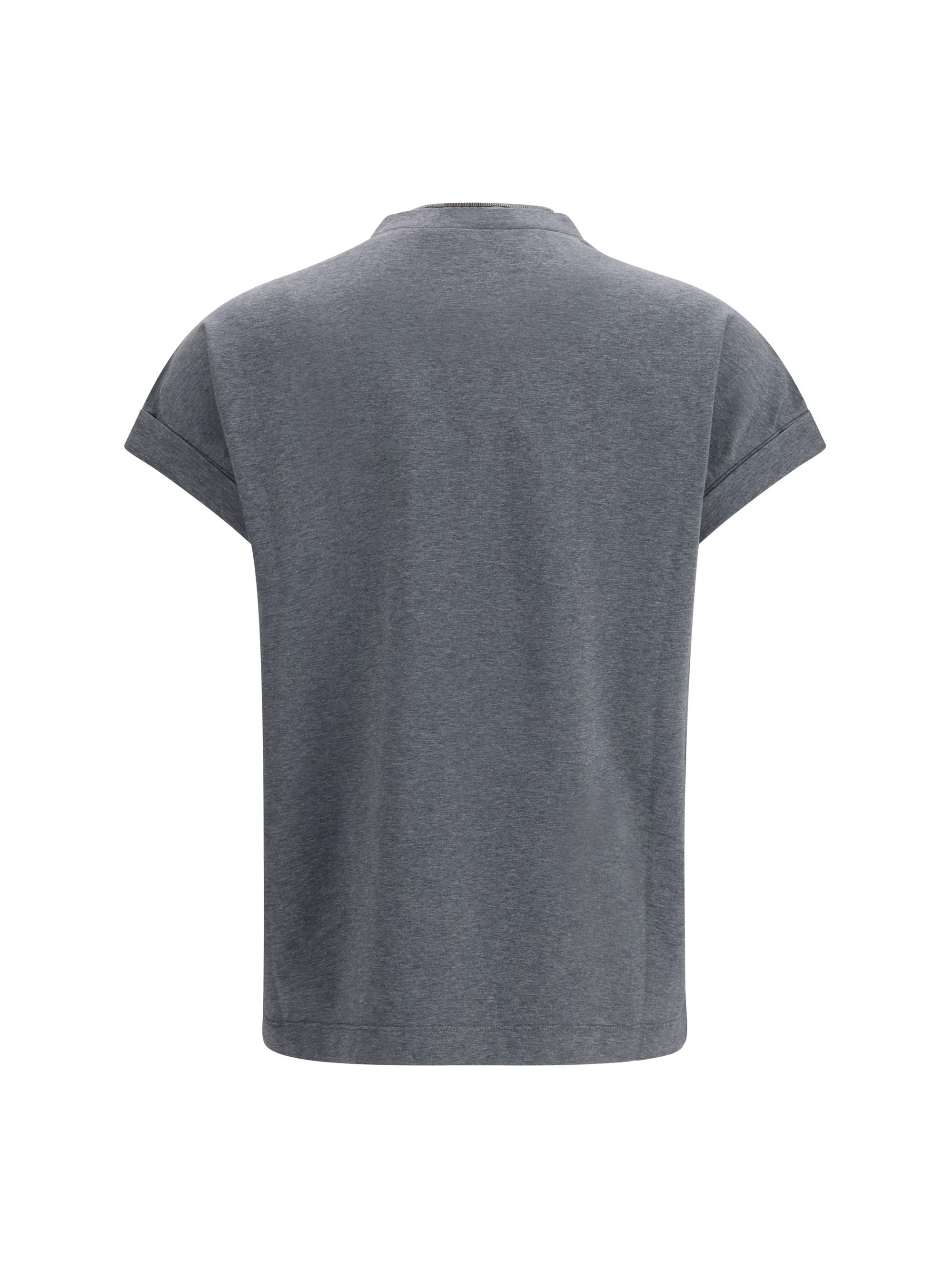 Brunello Cucinelli T-Shirt with embellishments Size S / US 4 / IT 40 - 2 Thumbnail