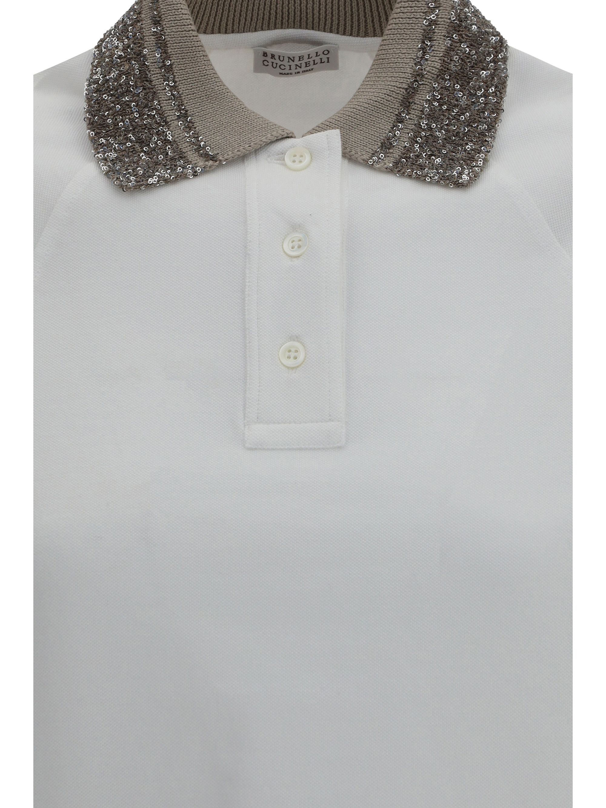 Brunello Cucinelli Polo T-Shirt with embellished collar Size XS / US 0-2 / IT 36-38 - 3 Thumbnail