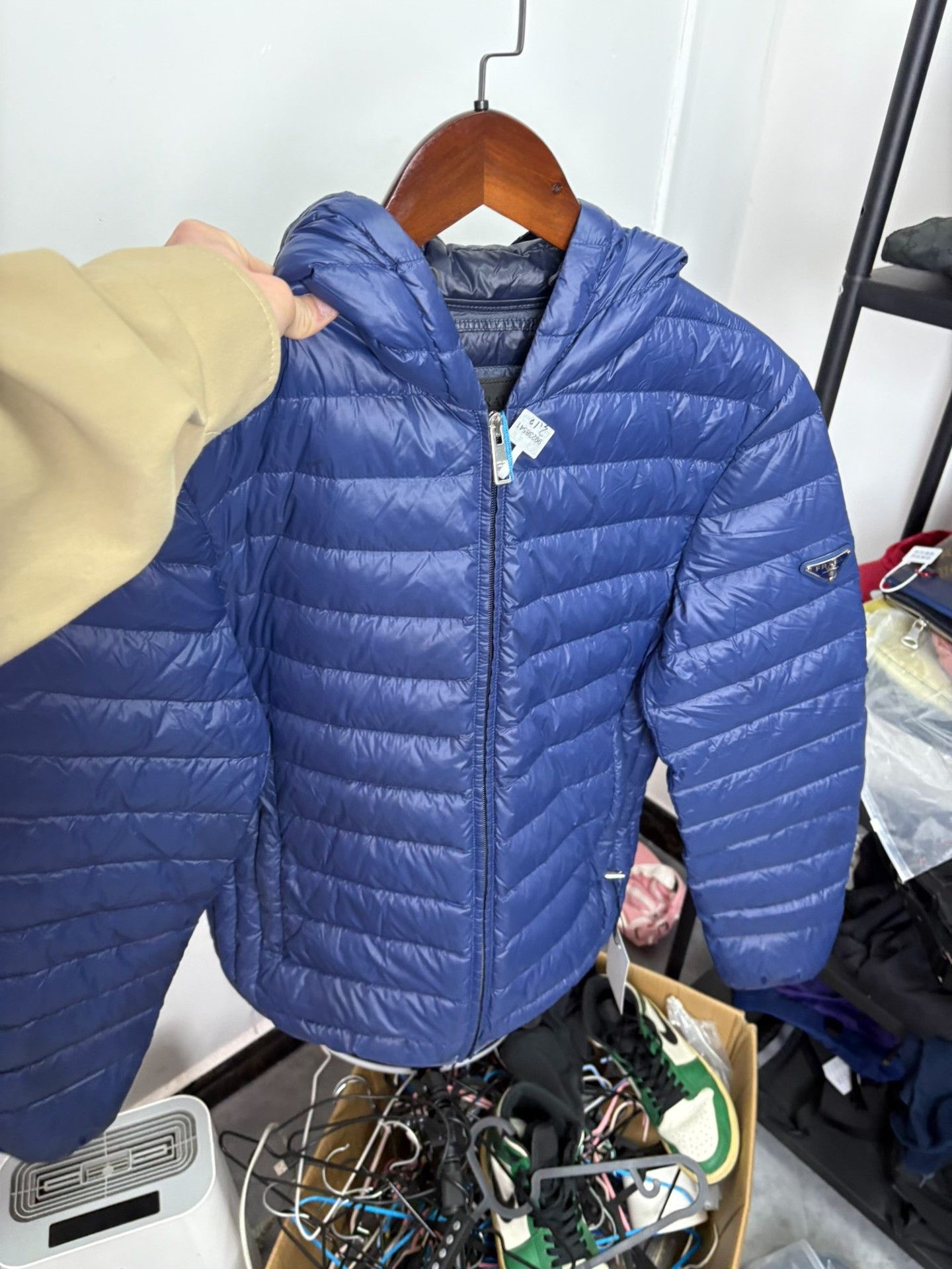 Prada Prada Down Blue Heavy Coat 46 Men Size US L / EU 52-54 / 3 - 6 Thumbnail