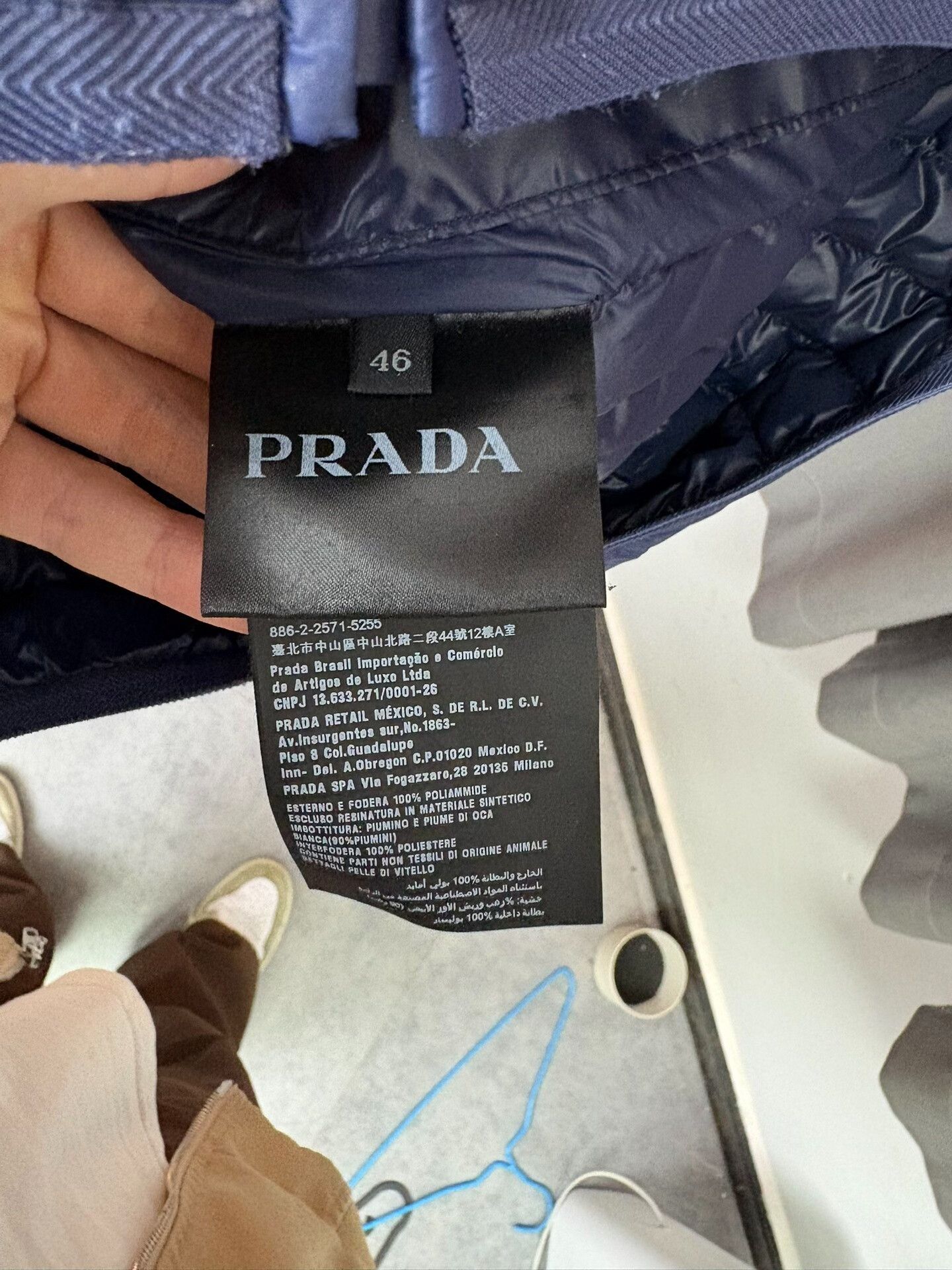 Prada Prada Down Blue Heavy Coat 46 Men Size US L / EU 52-54 / 3 - 5 Thumbnail