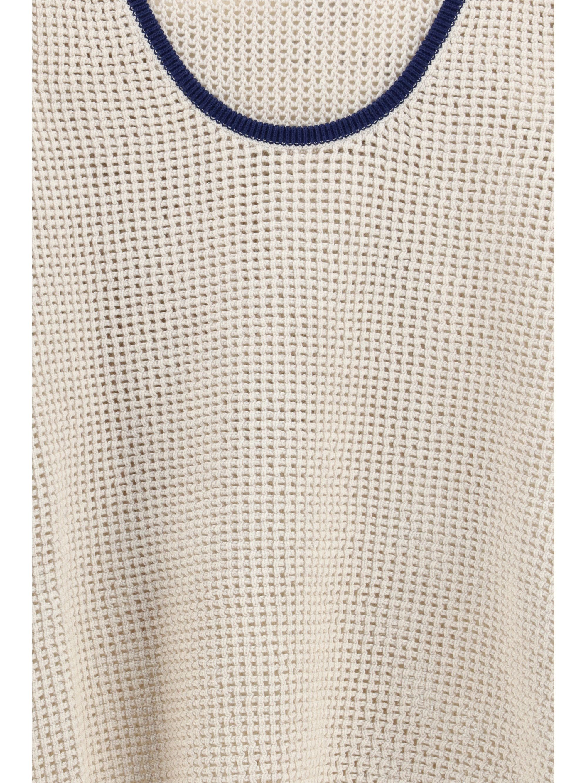 Brunello Cucinelli Cotton mesh knit Top Size XL / US 12-14 / IT 48-50 - 3 Thumbnail
