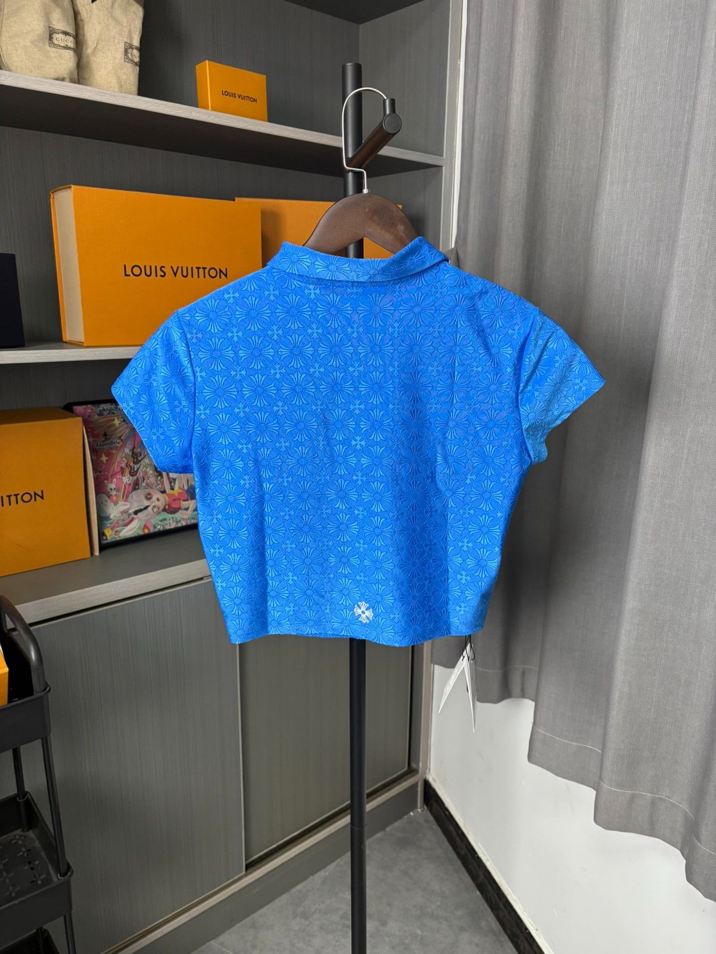 Chrome Hearts Chrome Hearts Cropped Blue T-Shirt M Men Size US M / EU 48-50 / 2 - 3 Thumbnail