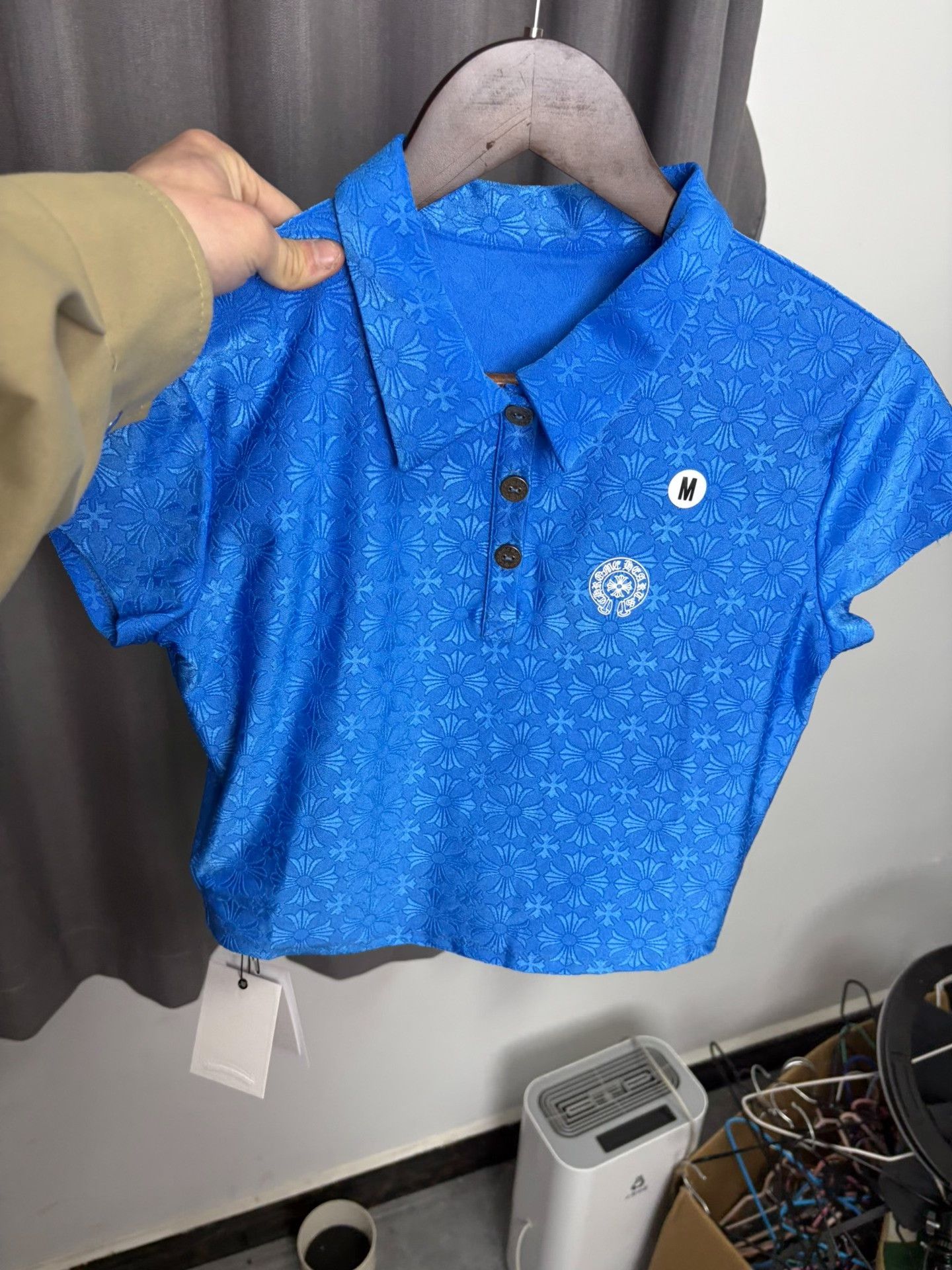 Chrome Hearts Chrome Hearts Cropped Blue T-Shirt M Men Size US M / EU 48-50 / 2 - 9 Thumbnail