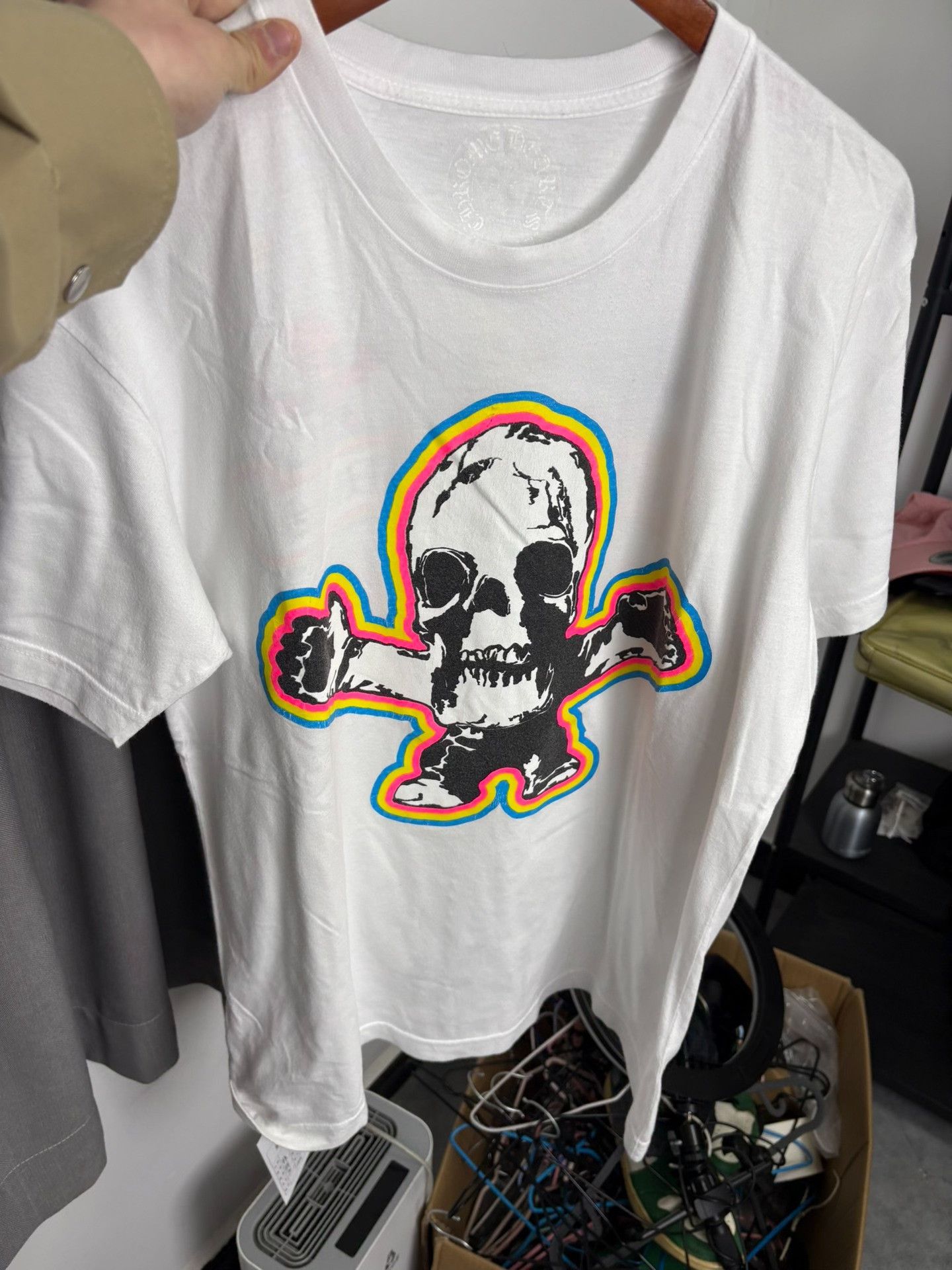 Chrome Hearts Chrome Hearts White T-Shirt L Men Size US L / EU 52-54 / 3 - 8 Thumbnail