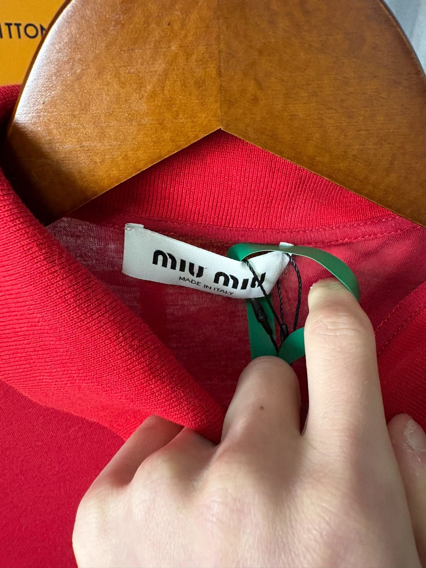 Miu Miu Miu Miu Red T-Shirt XS Women Size XS / US 0-2 / IT 36-38 - 3 Thumbnail