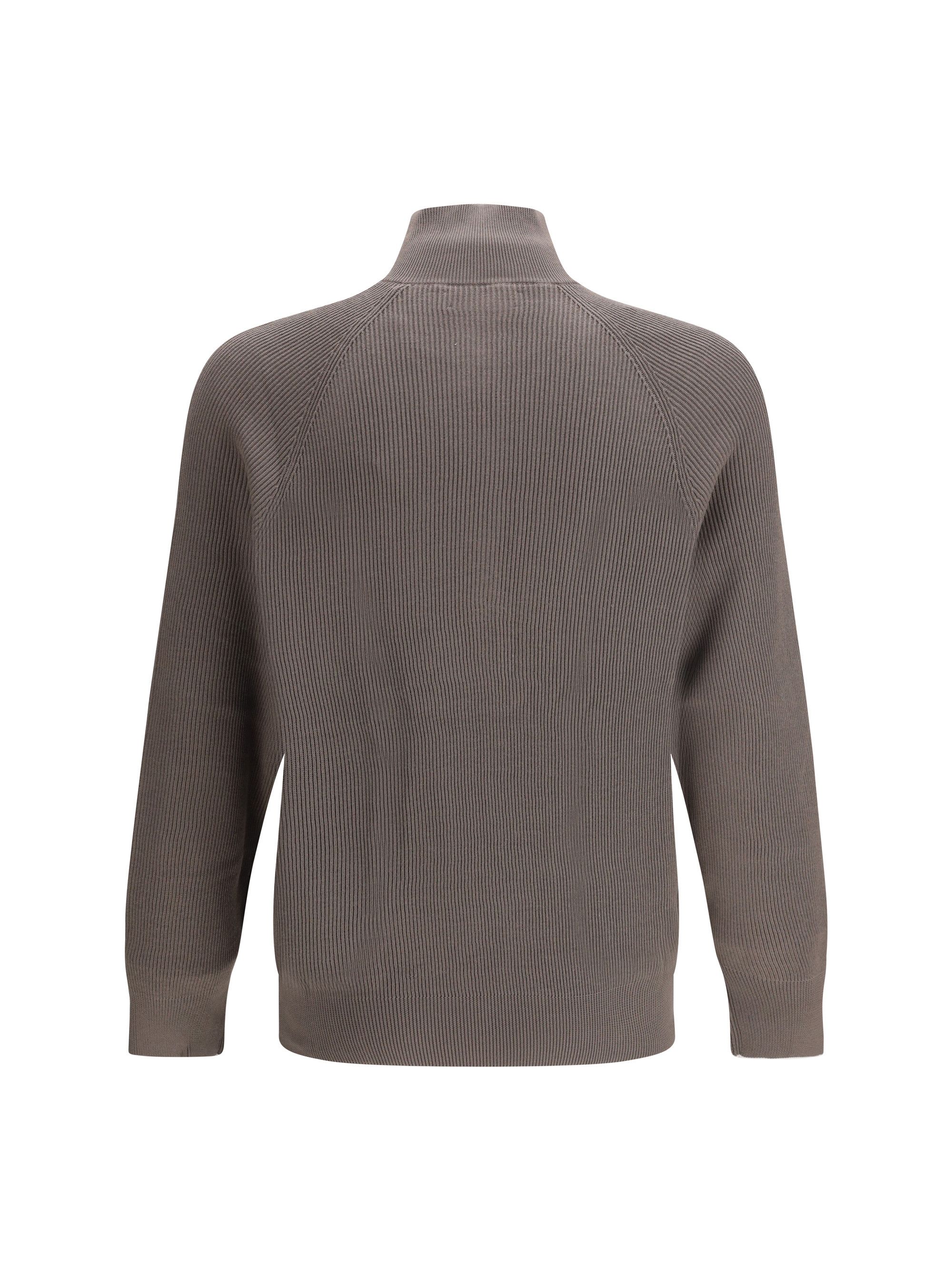 Brunello Cucinelli Cotton Sweater with a high neckline Size US XXL / EU 58 / 5 - 2 Thumbnail