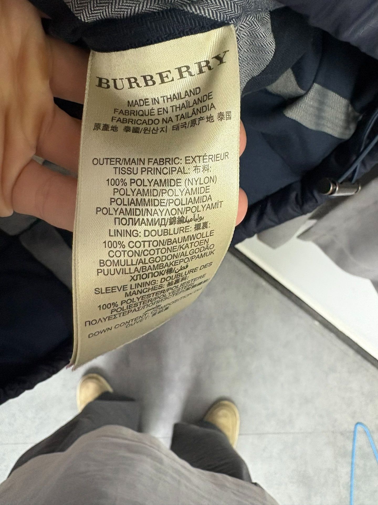 Burberry Burberry Down Blue Heavy Coat L Men Size US L / EU 52-54 / 3 - 7 Thumbnail