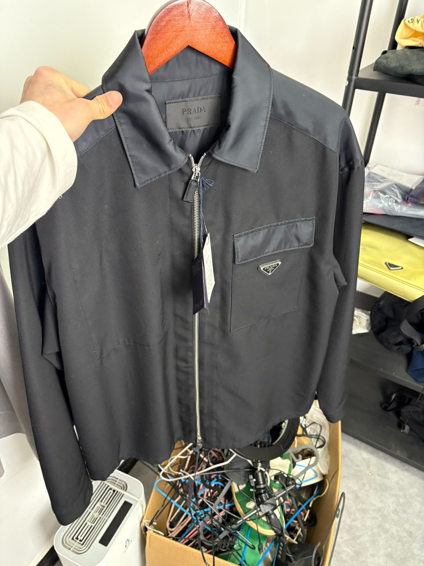 Prada Prada Nylon Black Light Jacket XL Men Size US XL / EU 56 / 4 - 6 Thumbnail