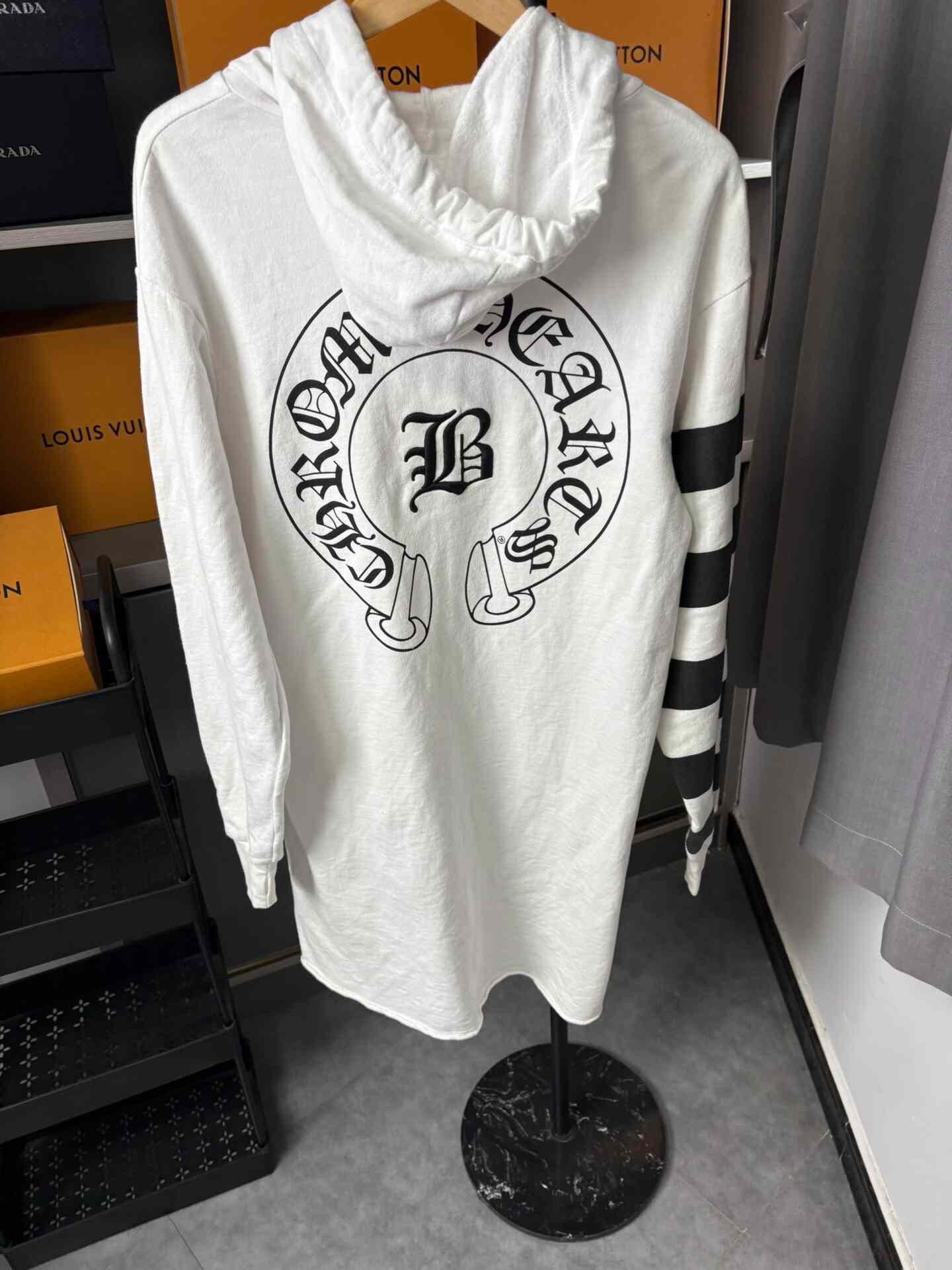 Chrome Hearts Chrome Hearts Collab Long Black Hoodie XS Women Size XS / US 0-2 / IT 36-38 - 5 Thumbnail