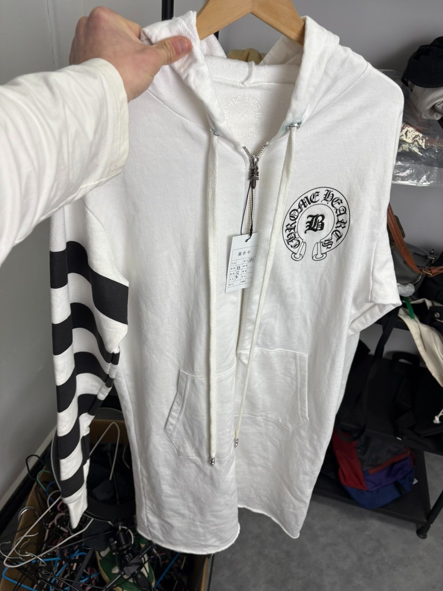 Chrome Hearts Chrome Hearts Collab Long Black Hoodie XS Women Size XS / US 0-2 / IT 36-38 - 9 Thumbnail