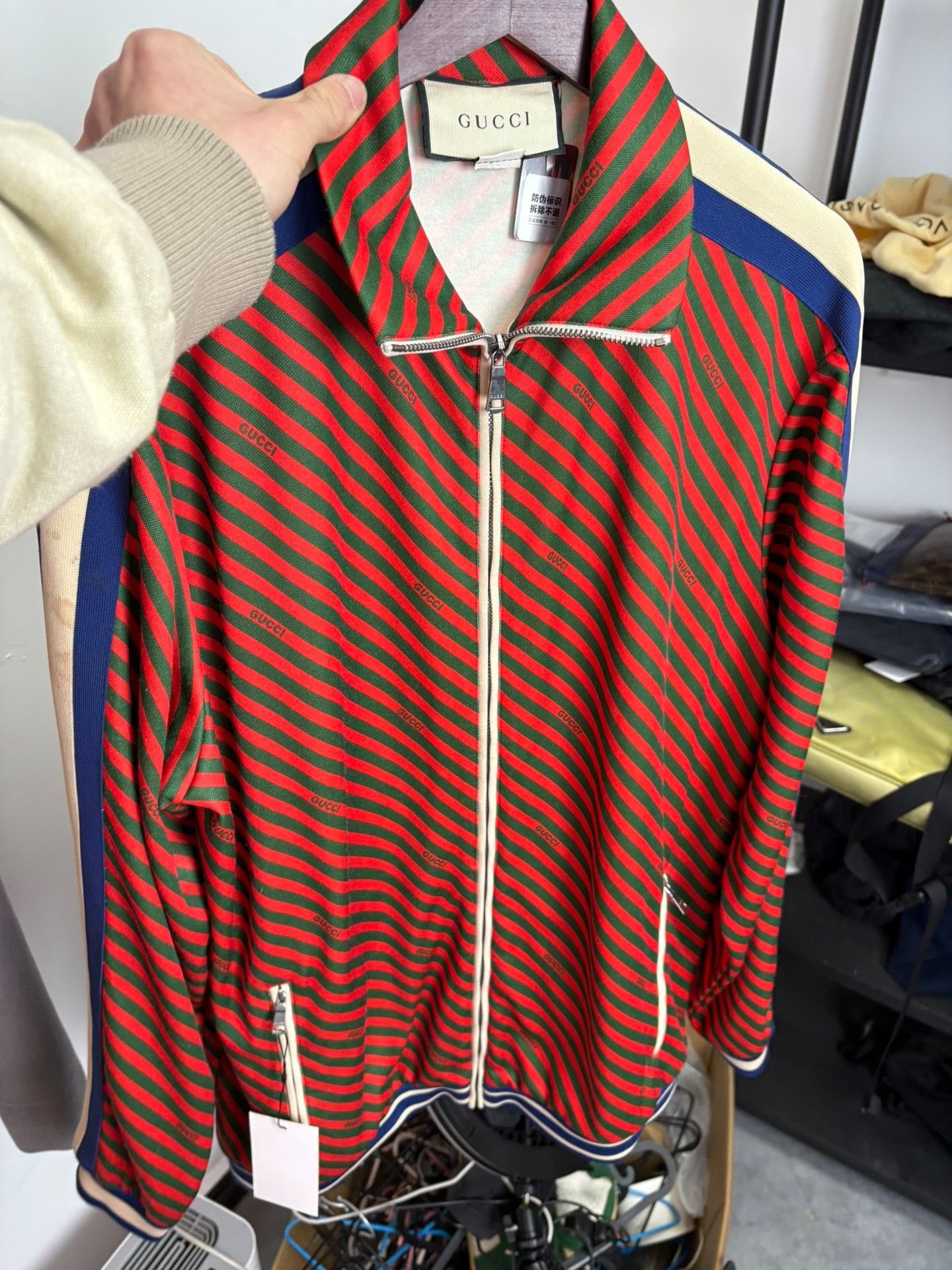 Gucci Gucci Striped Blue Light Jacket S Men Size US S / EU 44-46 / 1 - 7 Thumbnail