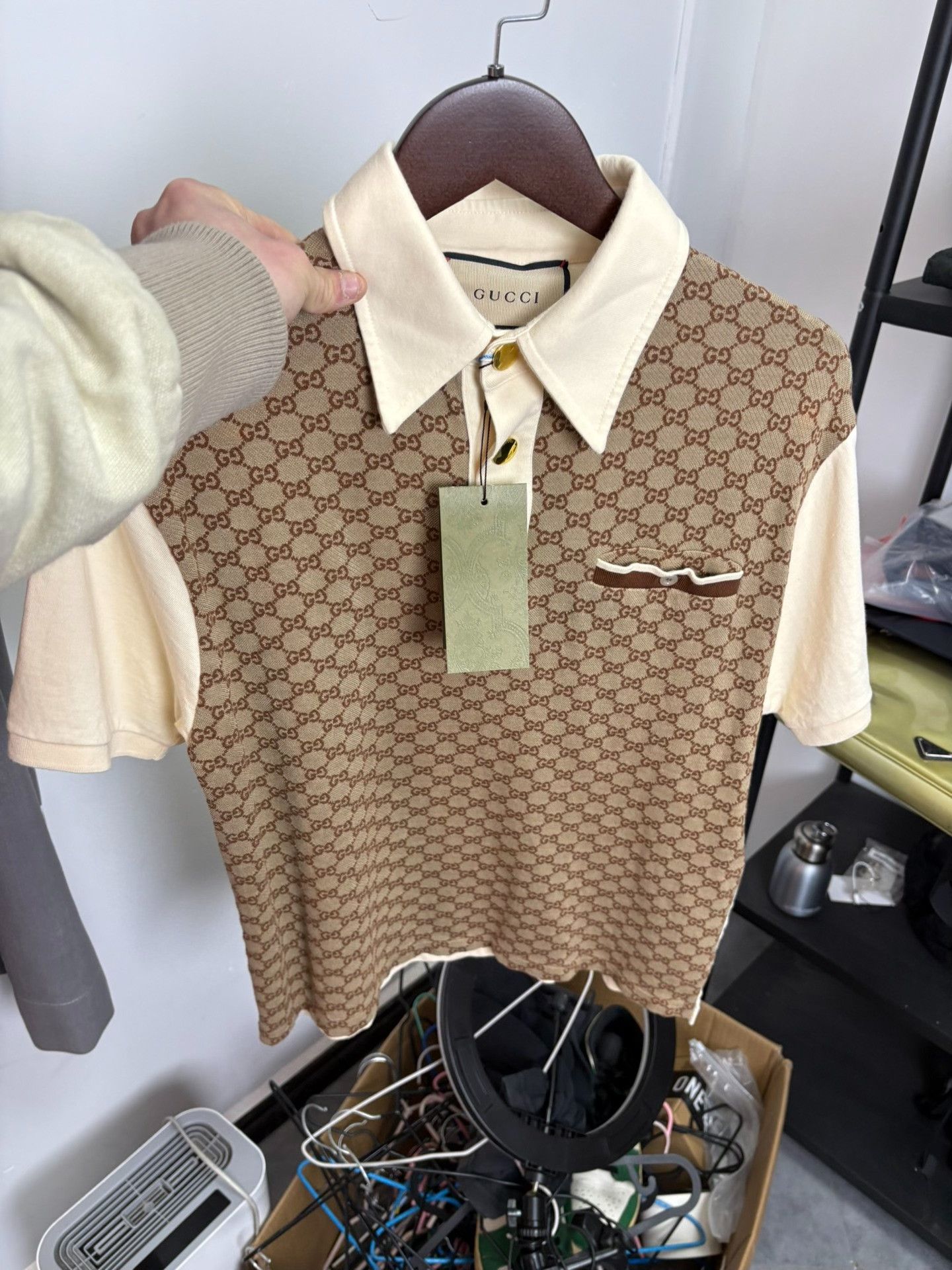 Gucci Gucci Gold Polo S Men Size US S / EU 44-46 / 1 - 7 Thumbnail