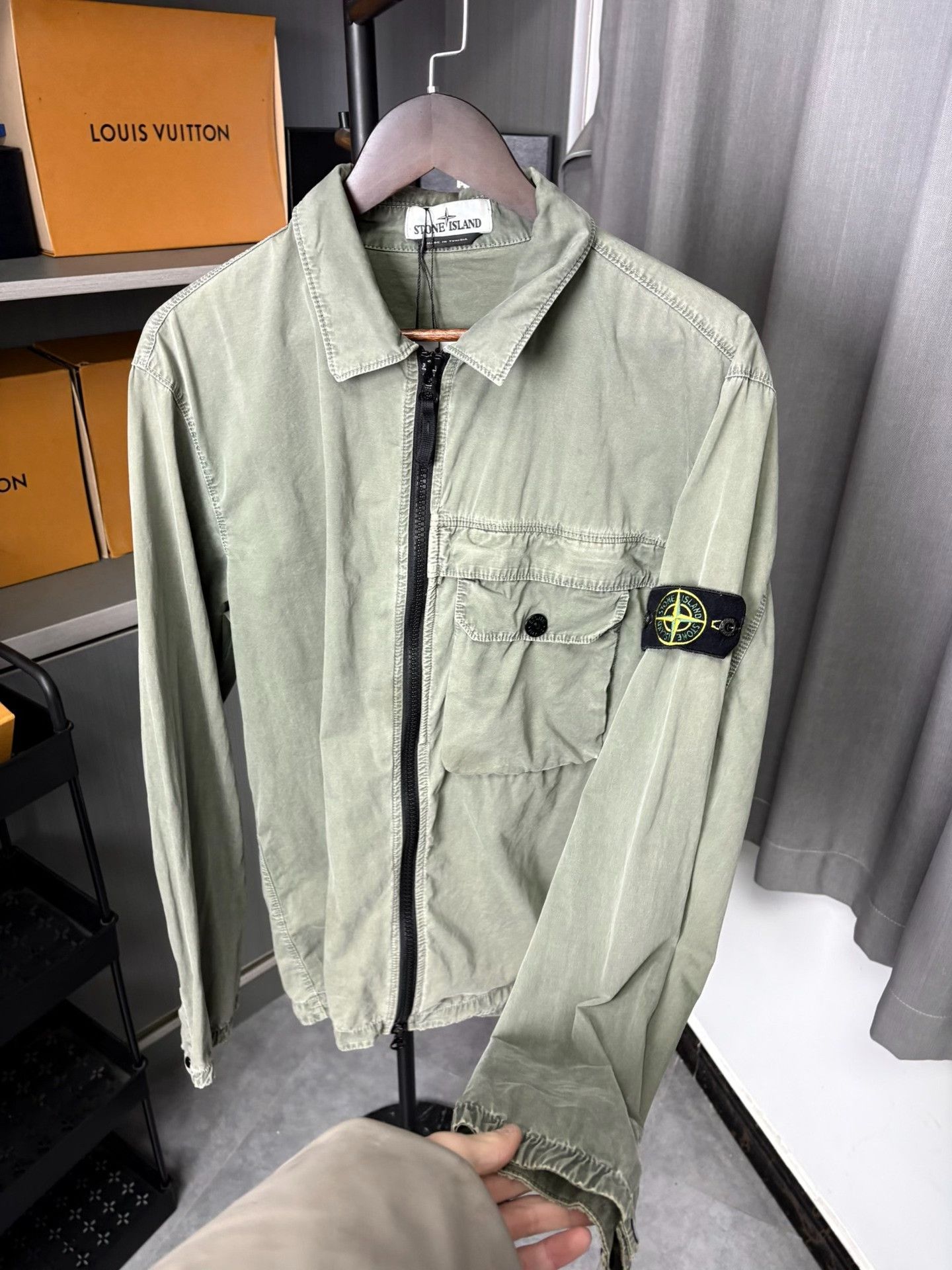 Stone Island Stone Island Washed Light Jacket XL Men Size US XL / EU 56 / 4 - 7 Thumbnail