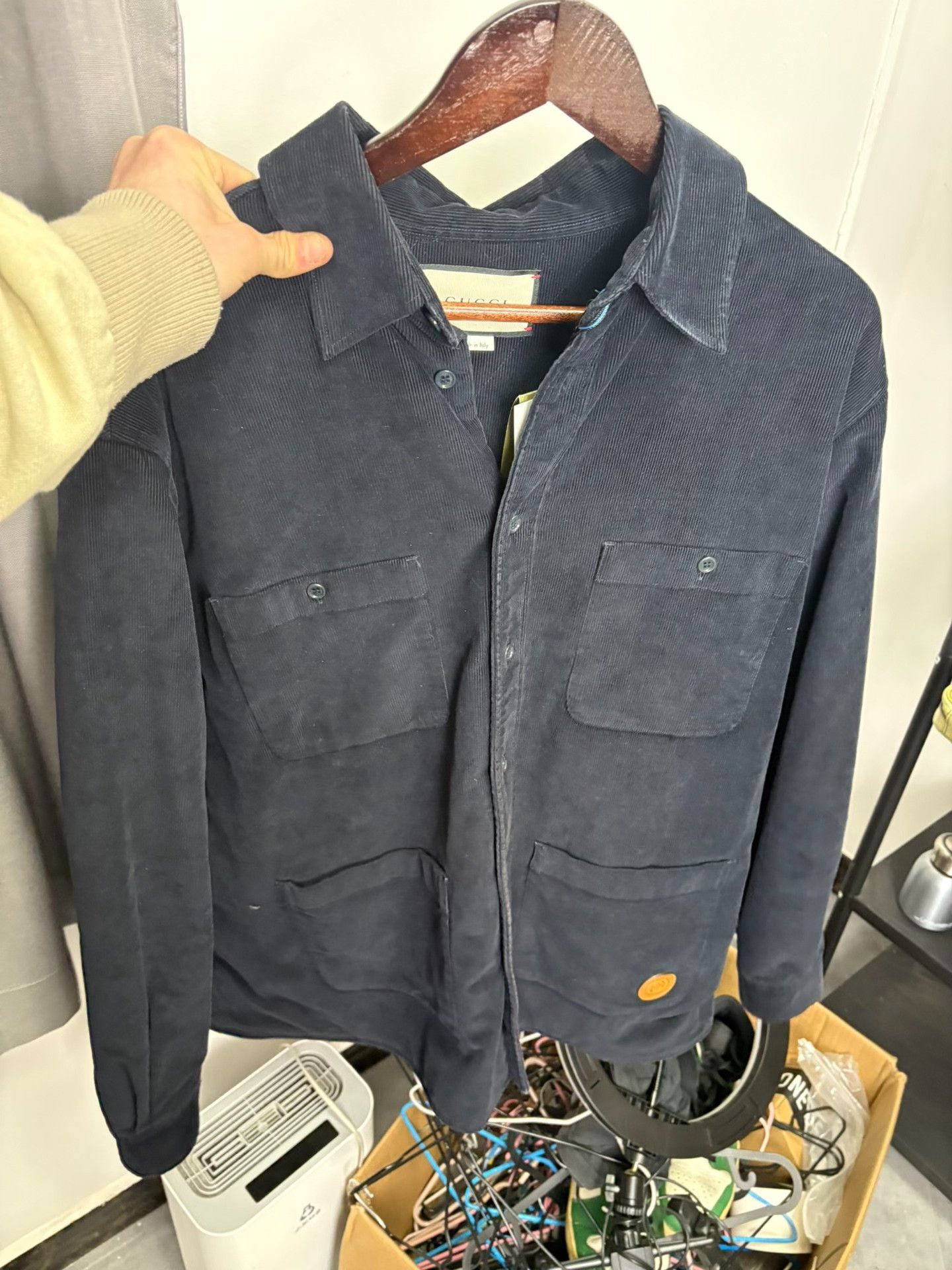 Gucci Gucci Cotton Blue Heavy Coat 50 Men Size US XL / EU 56 / 4 - 7 Thumbnail