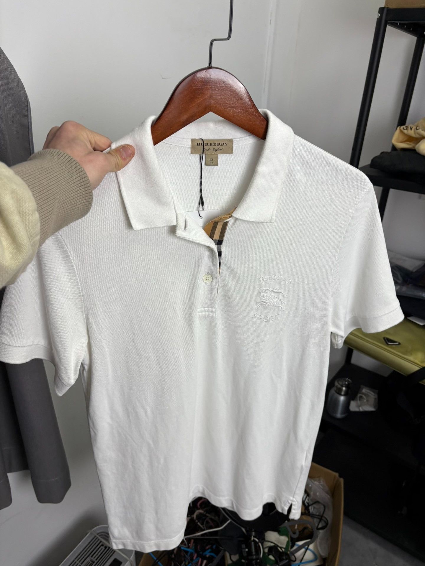 Burberry Burberry White Polo XS Men Size US XS / EU 42 / 0 - 8 Thumbnail