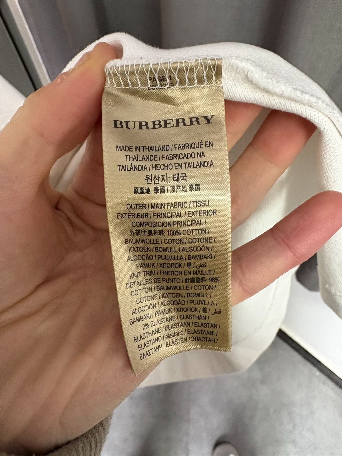 Burberry Burberry White Polo XS Men Size US XS / EU 42 / 0 - 6 Thumbnail