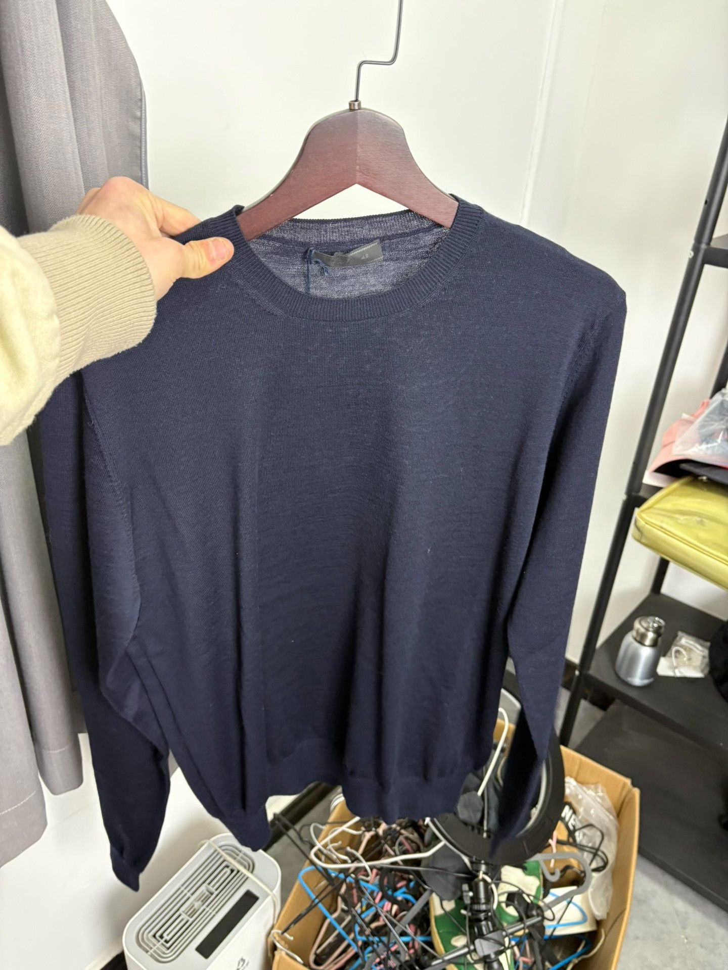 Prada Prada Wool Blue Sweater 48 Men Size US XL / EU 56 / 4 - 6 Thumbnail
