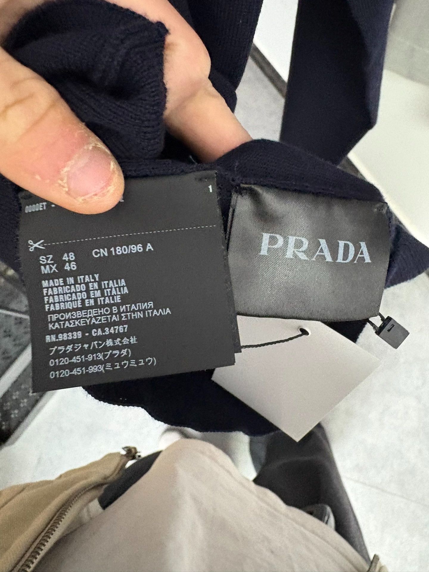 Prada Prada Wool Blue Sweater 48 Men Size US XL / EU 56 / 4 - 4 Thumbnail