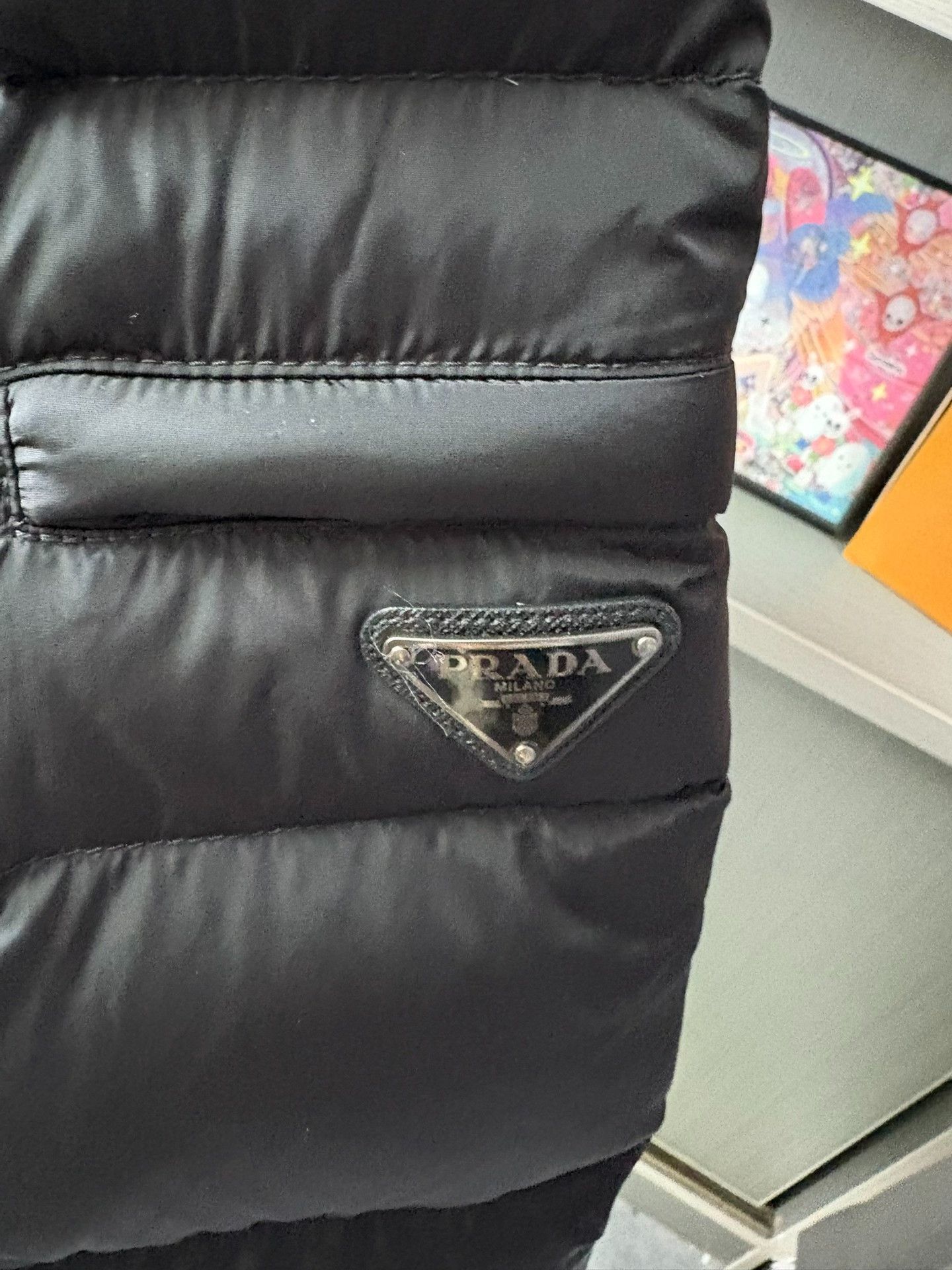 Prada Prada Down Black Heavy Coat 46 Men Size US L / EU 52-54 / 3 - 2 Thumbnail